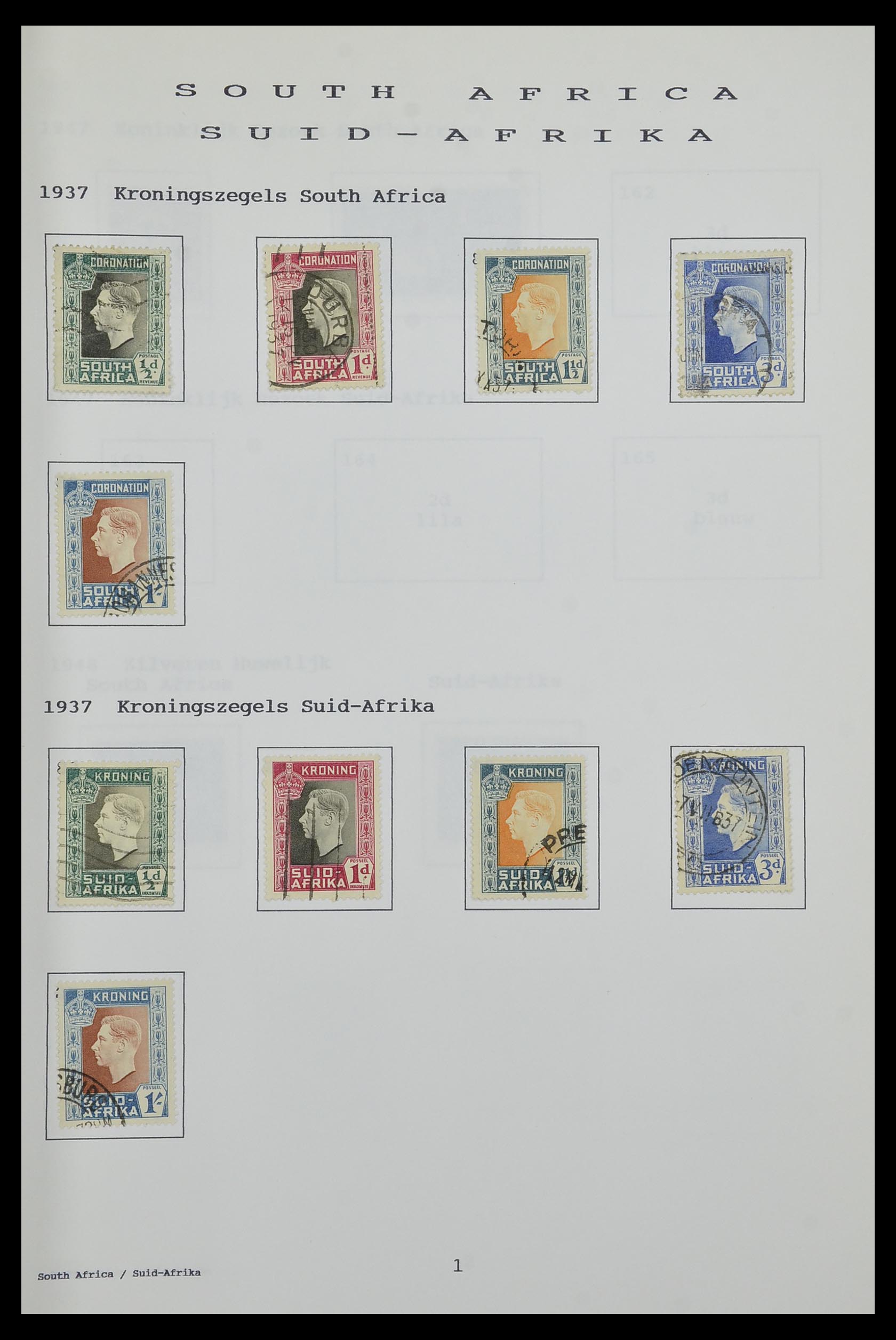 34323 204 - Postzegelverzameling 34323 Engelse koloniën George VI 1937-1952.