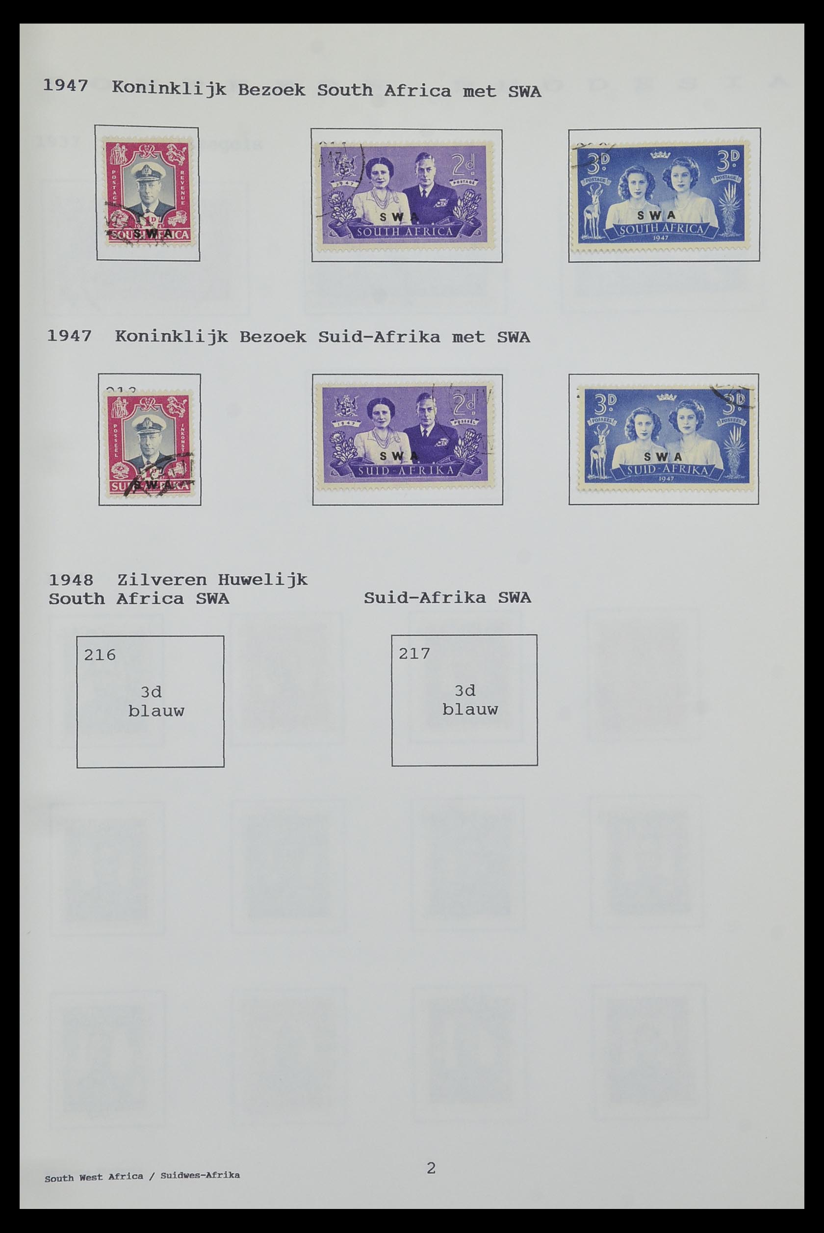34323 207 - Postzegelverzameling 34323 Engelse koloniën George VI 1937-1952.