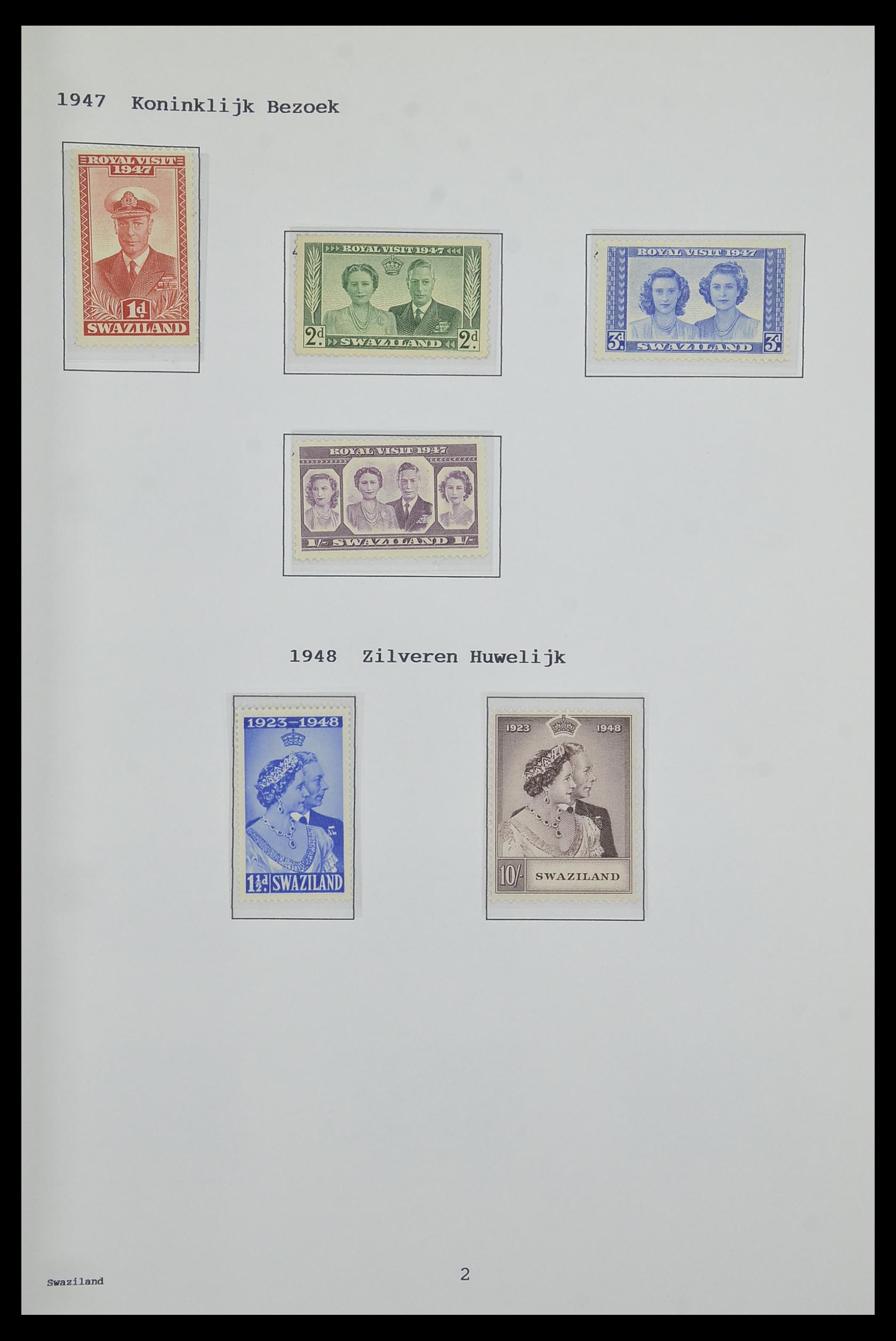 34323 224 - Postzegelverzameling 34323 Engelse koloniën George VI 1937-1952.