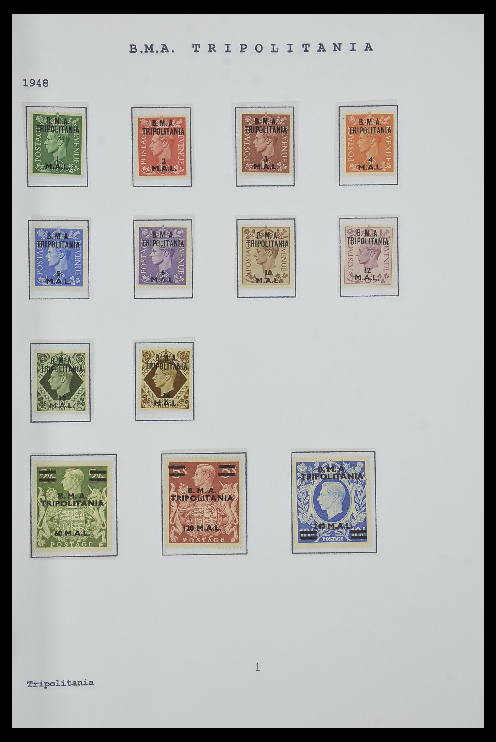 34323 227 - Postzegelverzameling 34323 Engelse koloniën George VI 1937-1952.