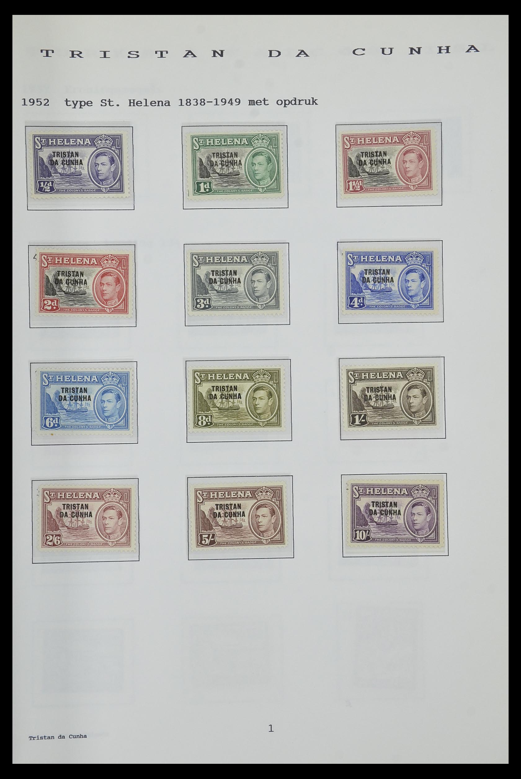 34323 230 - Postzegelverzameling 34323 Engelse koloniën George VI 1937-1952.