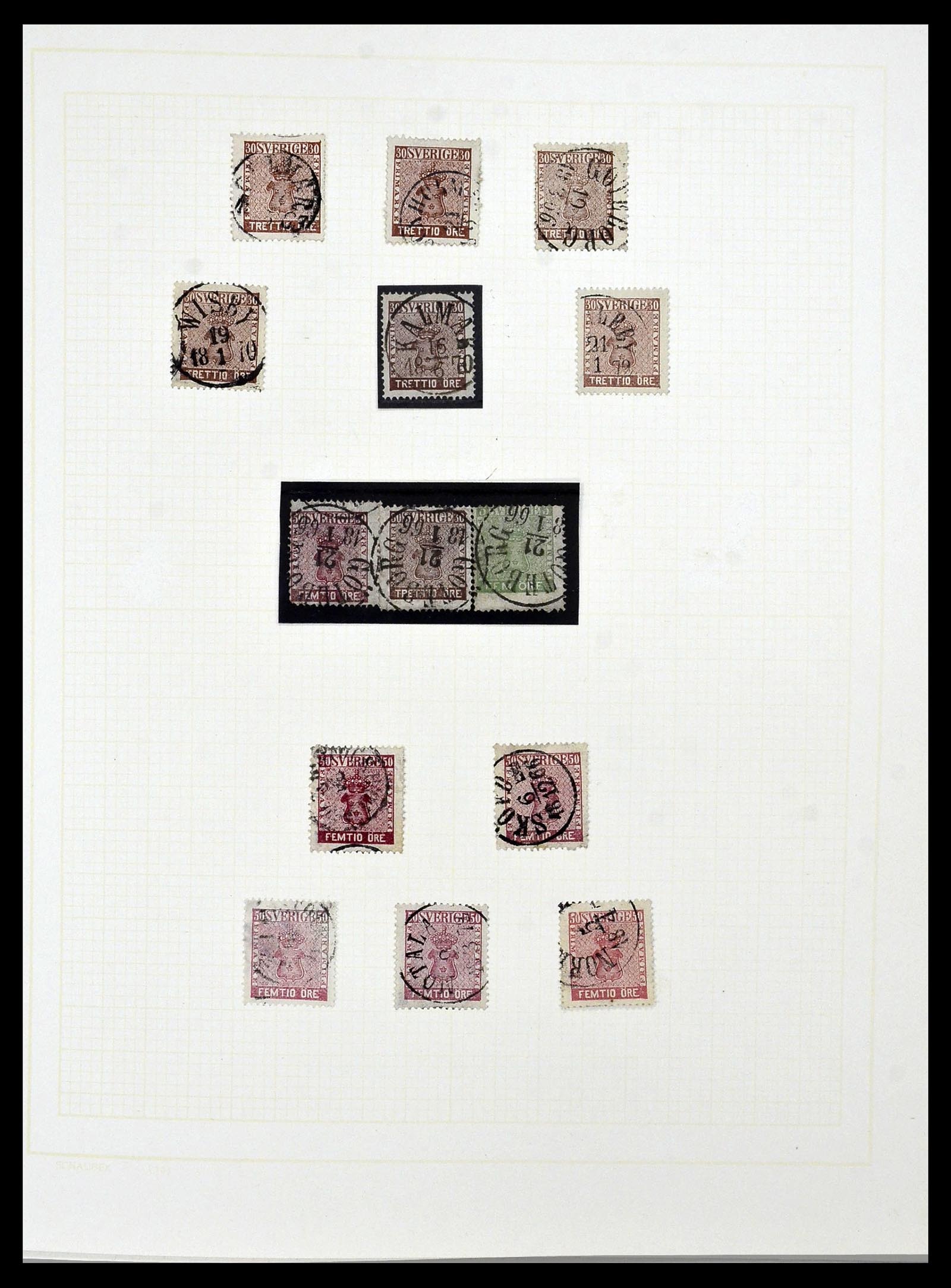34325 0011 - Postzegelverzameling 34325 Zweden topverzameling 1831(!)-2000.