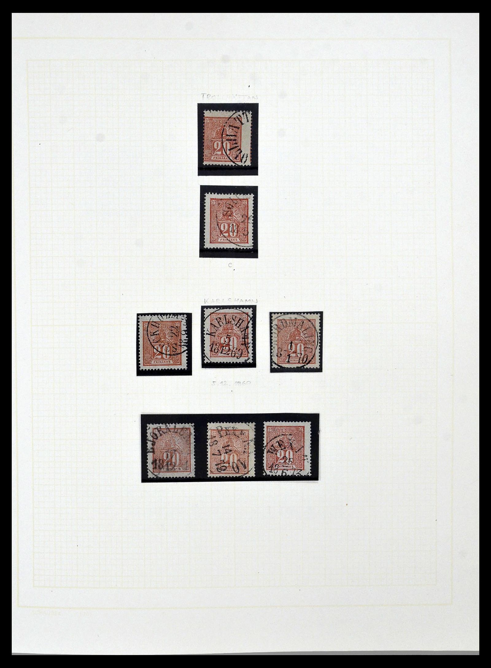 34325 0014 - Postzegelverzameling 34325 Zweden topverzameling 1831(!)-2000.