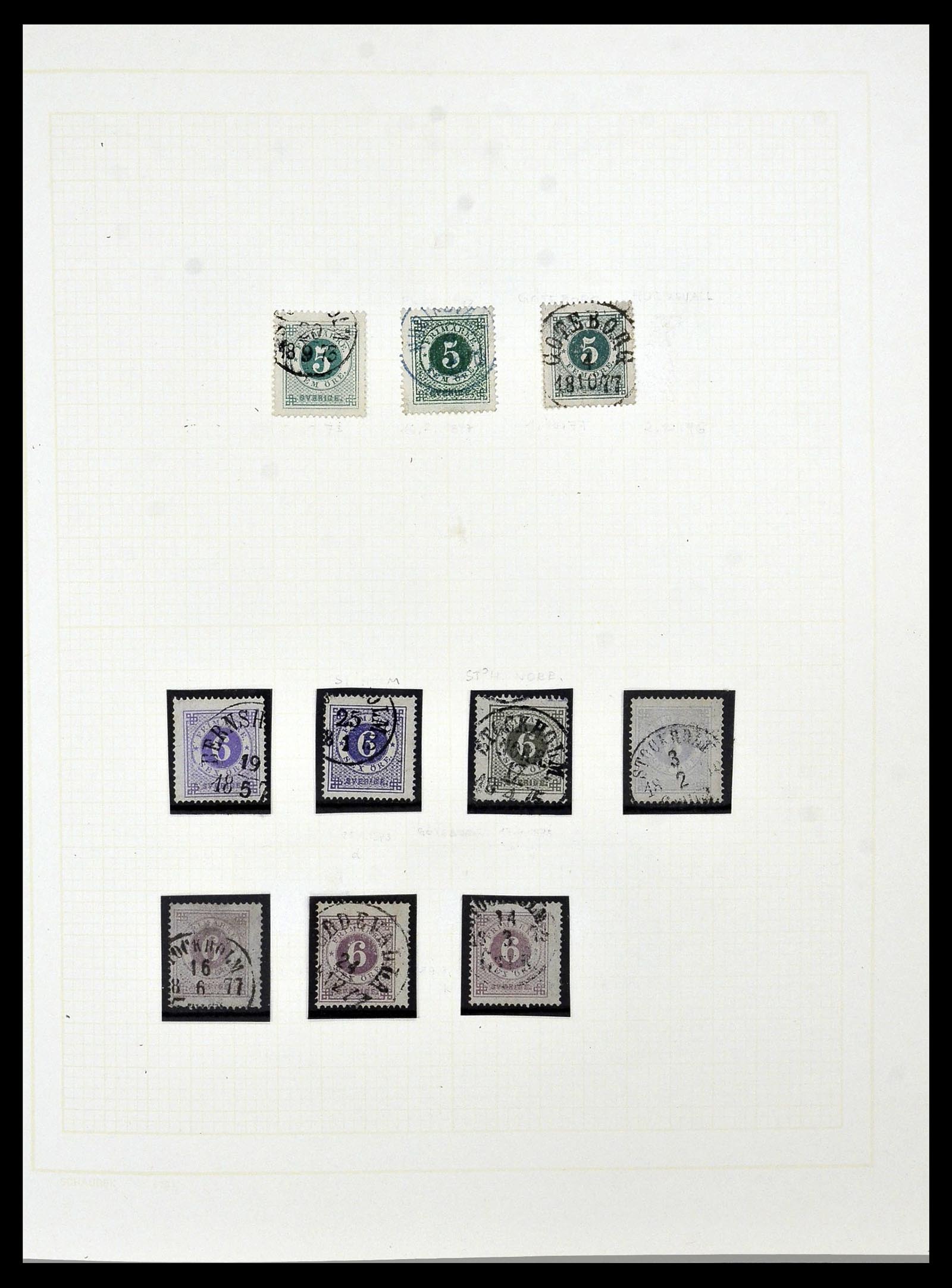 34325 0016 - Stamp collection 34325 Sweden topcollection 1831(!)-2000.