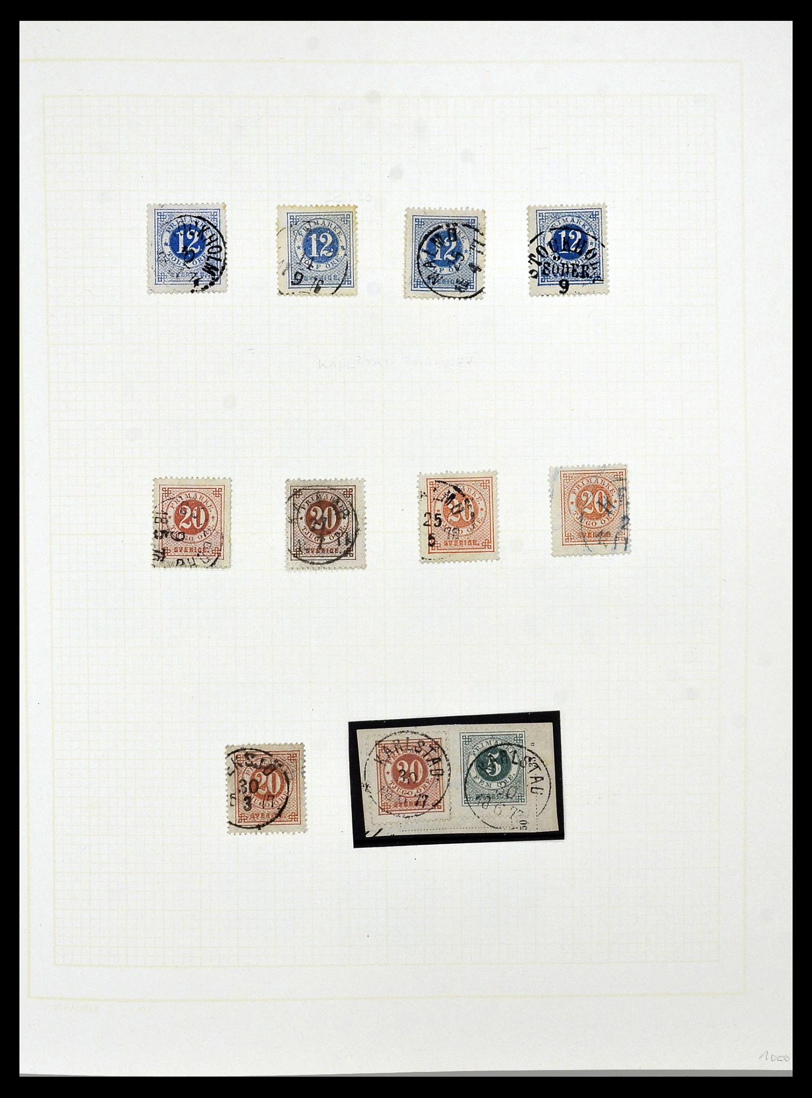 34325 0017 - Postzegelverzameling 34325 Zweden topverzameling 1831(!)-2000.