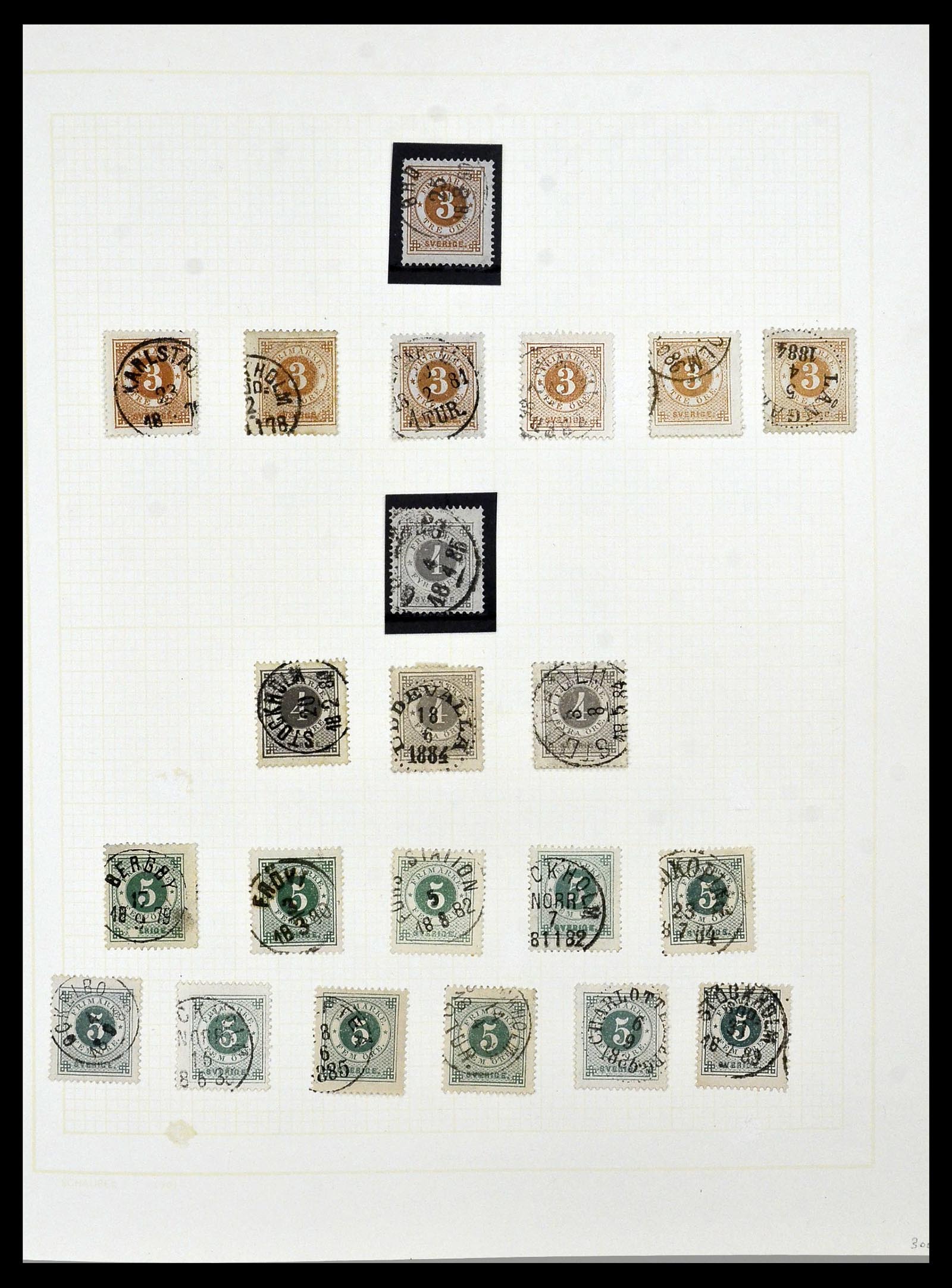 34325 0019 - Postzegelverzameling 34325 Zweden topverzameling 1831(!)-2000.