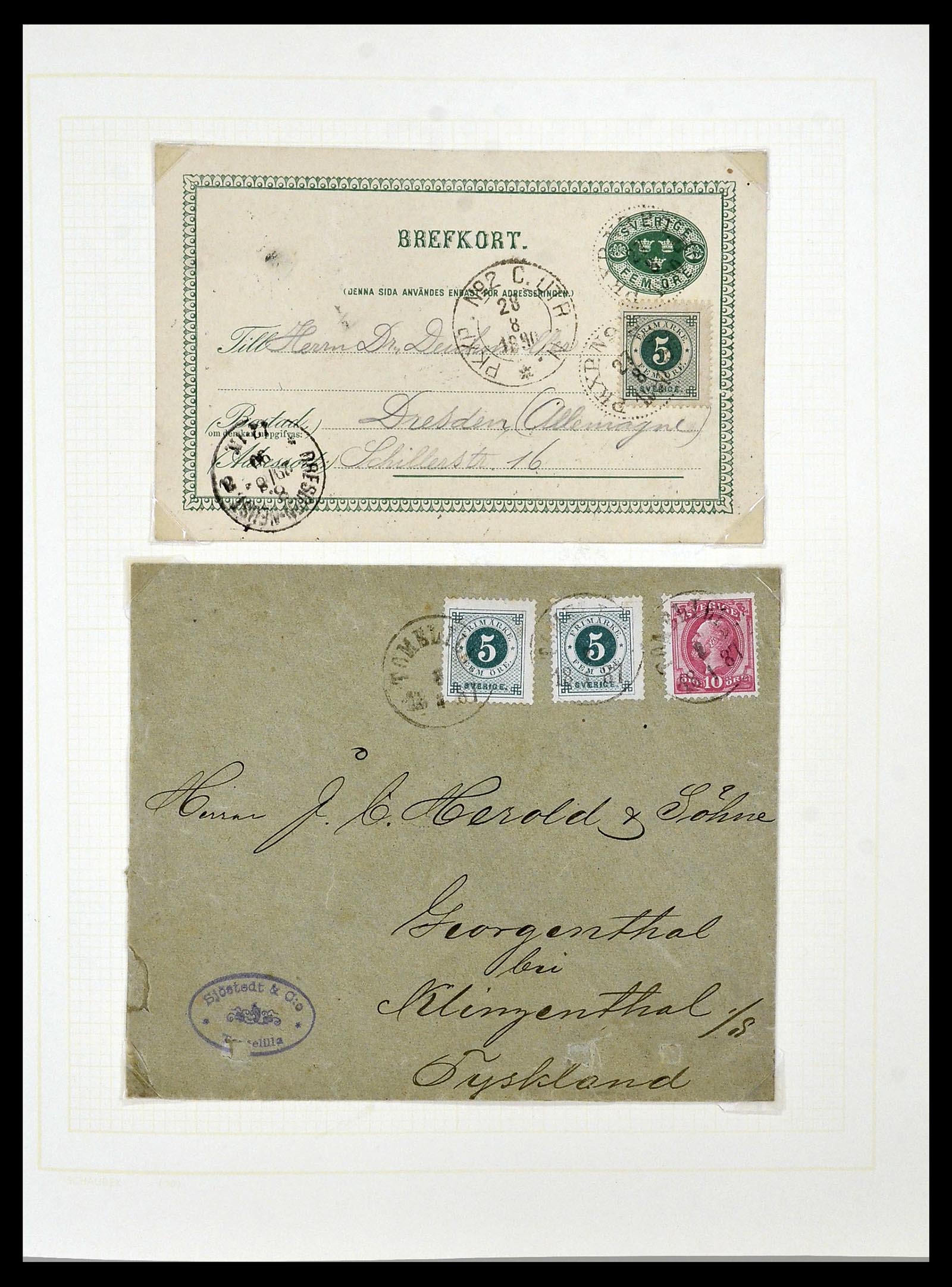 34325 0024 - Postzegelverzameling 34325 Zweden topverzameling 1831(!)-2000.