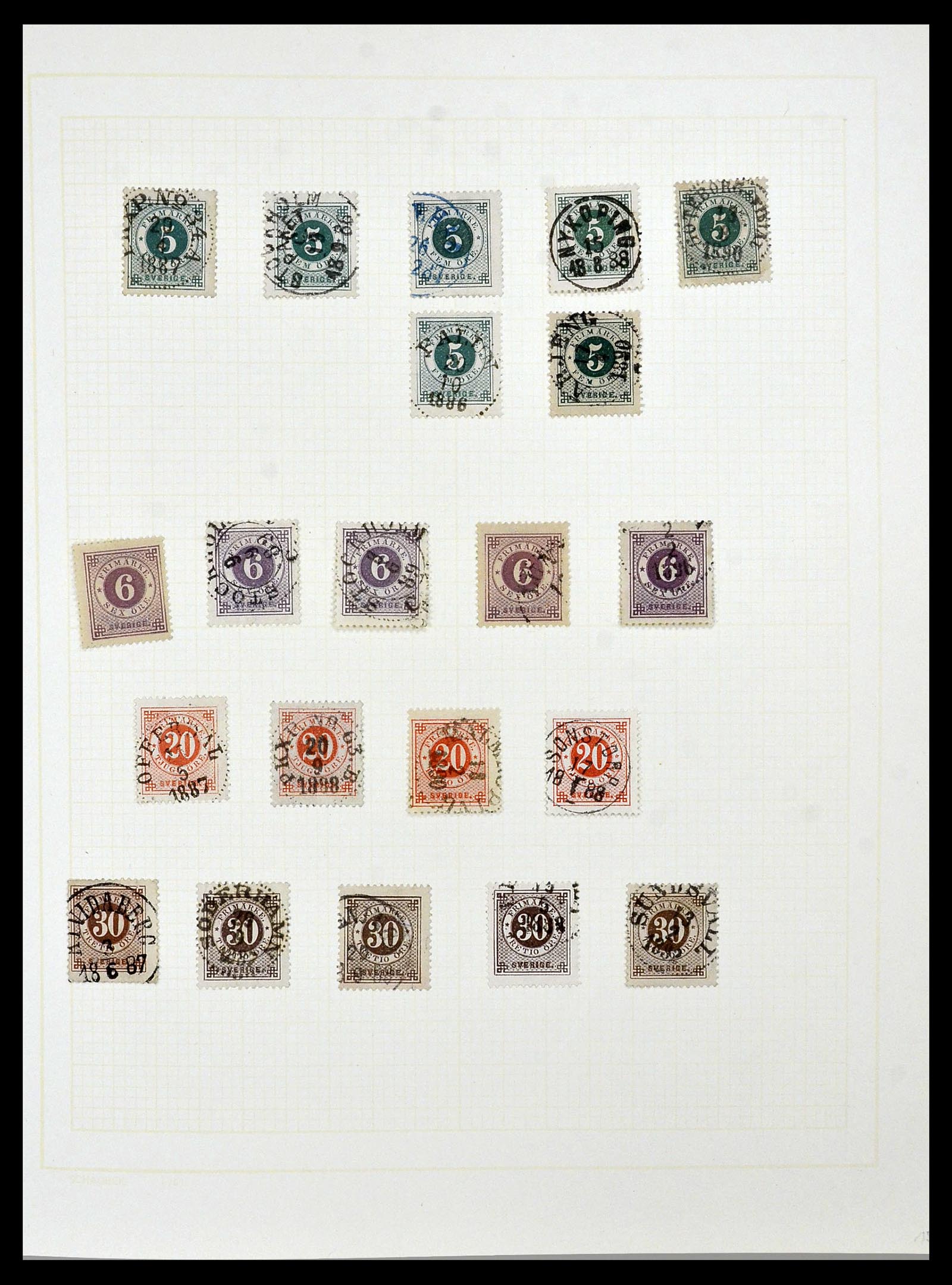 34325 0025 - Postzegelverzameling 34325 Zweden topverzameling 1831(!)-2000.