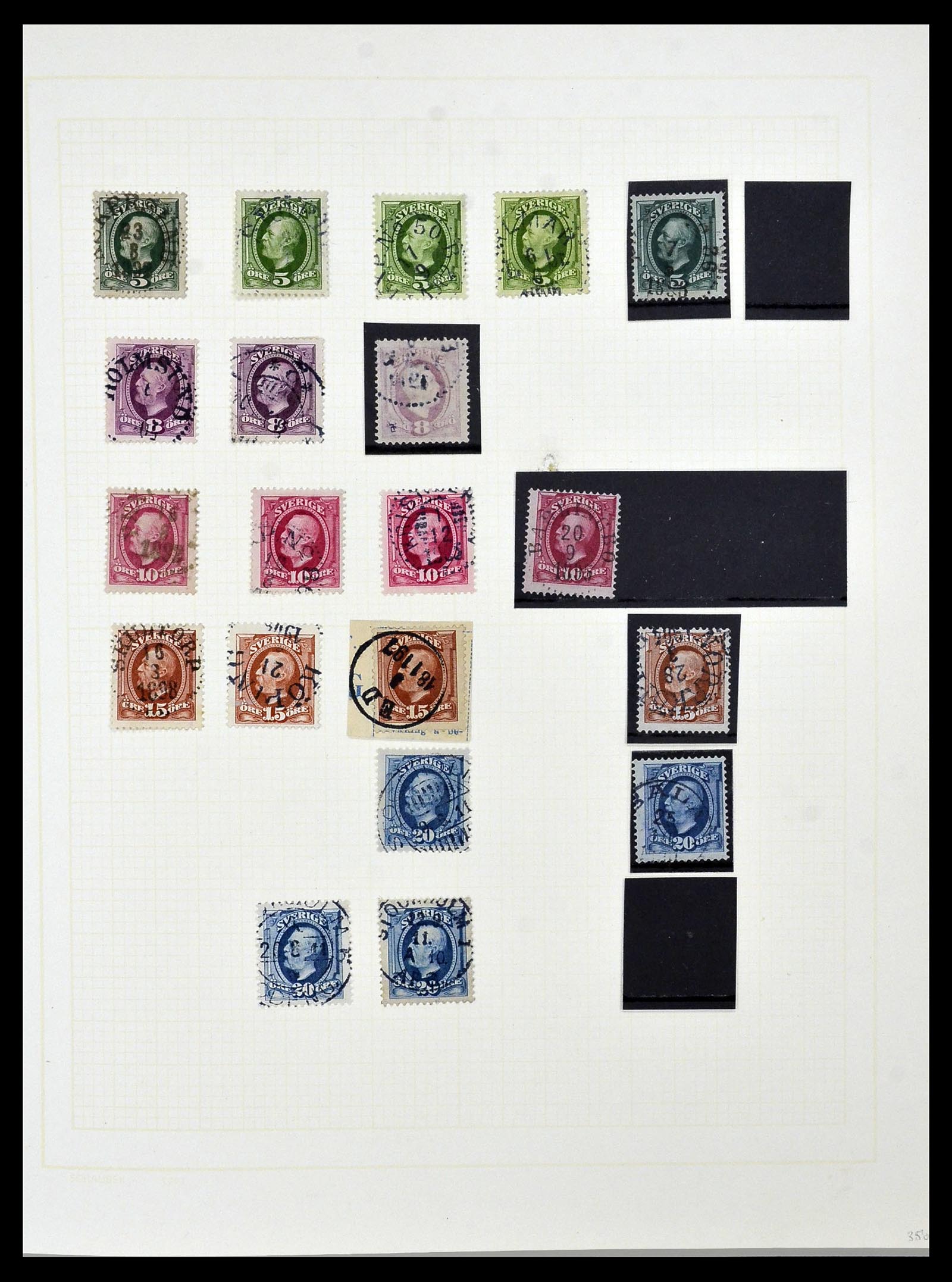 34325 0030 - Postzegelverzameling 34325 Zweden topverzameling 1831(!)-2000.