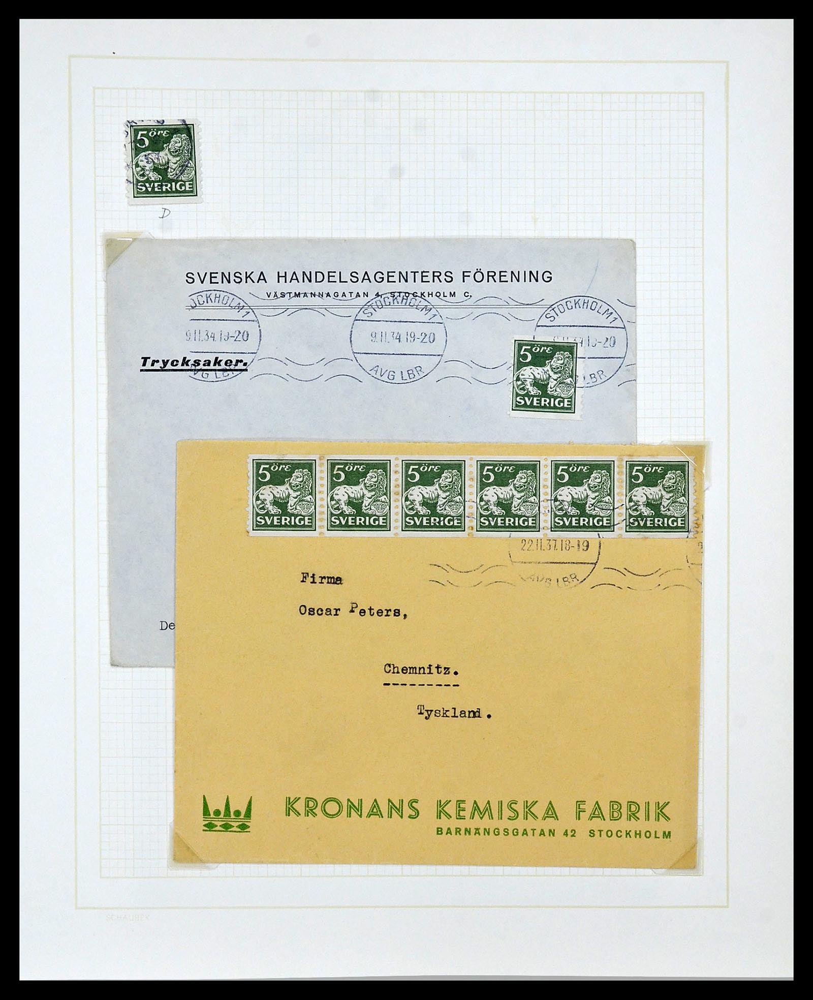 34325 0070 - Stamp collection 34325 Sweden topcollection 1831(!)-2000.
