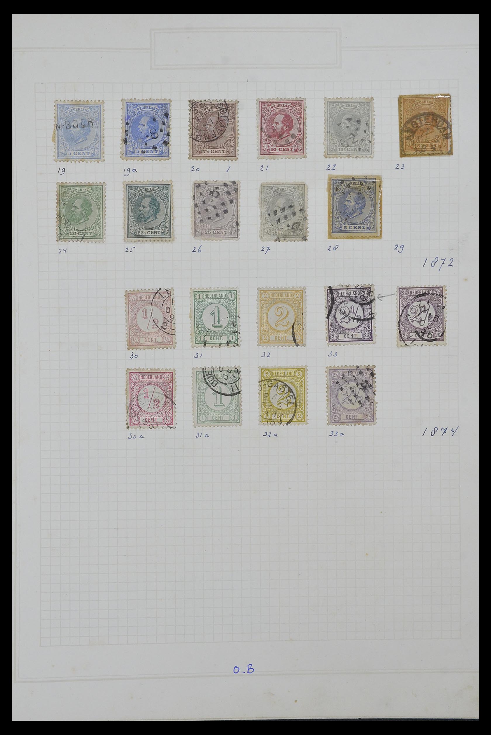 34327 002 - Postzegelverzameling 34327 Nederland en overzeese gebiedsdelen 1852-1