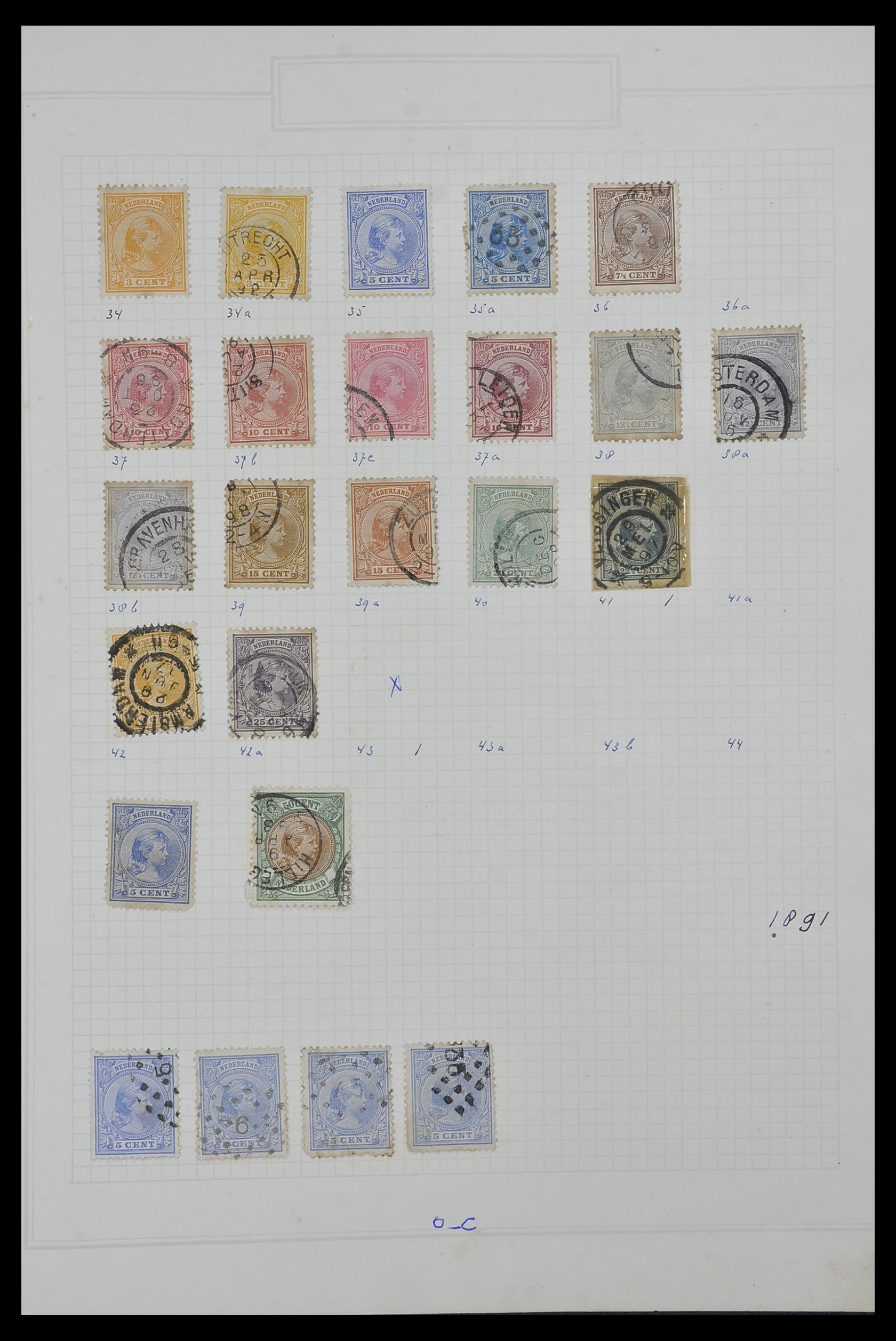 34327 003 - Postzegelverzameling 34327 Nederland en overzeese gebiedsdelen 1852-1