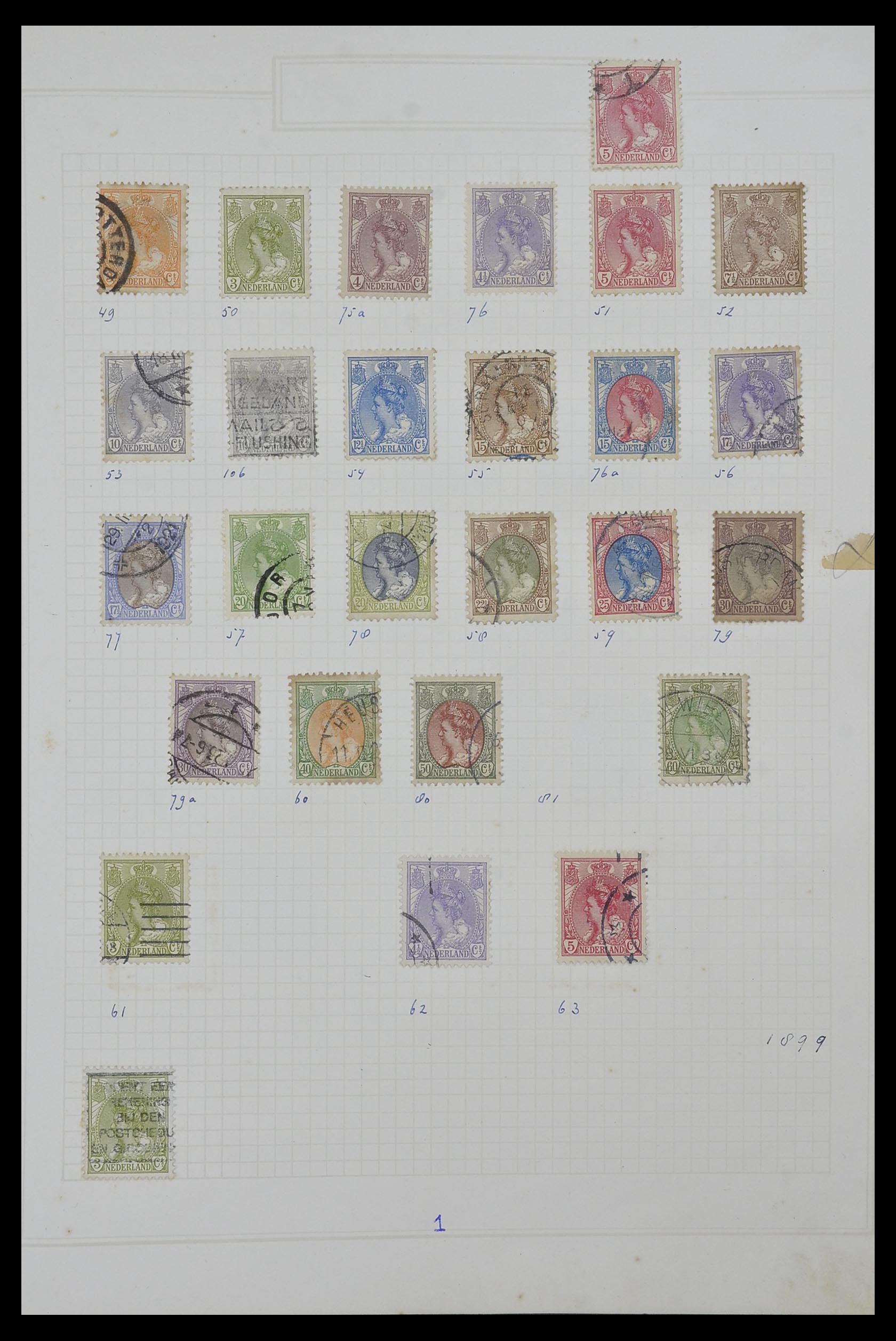 34327 004 - Postzegelverzameling 34327 Nederland en overzeese gebiedsdelen 1852-1