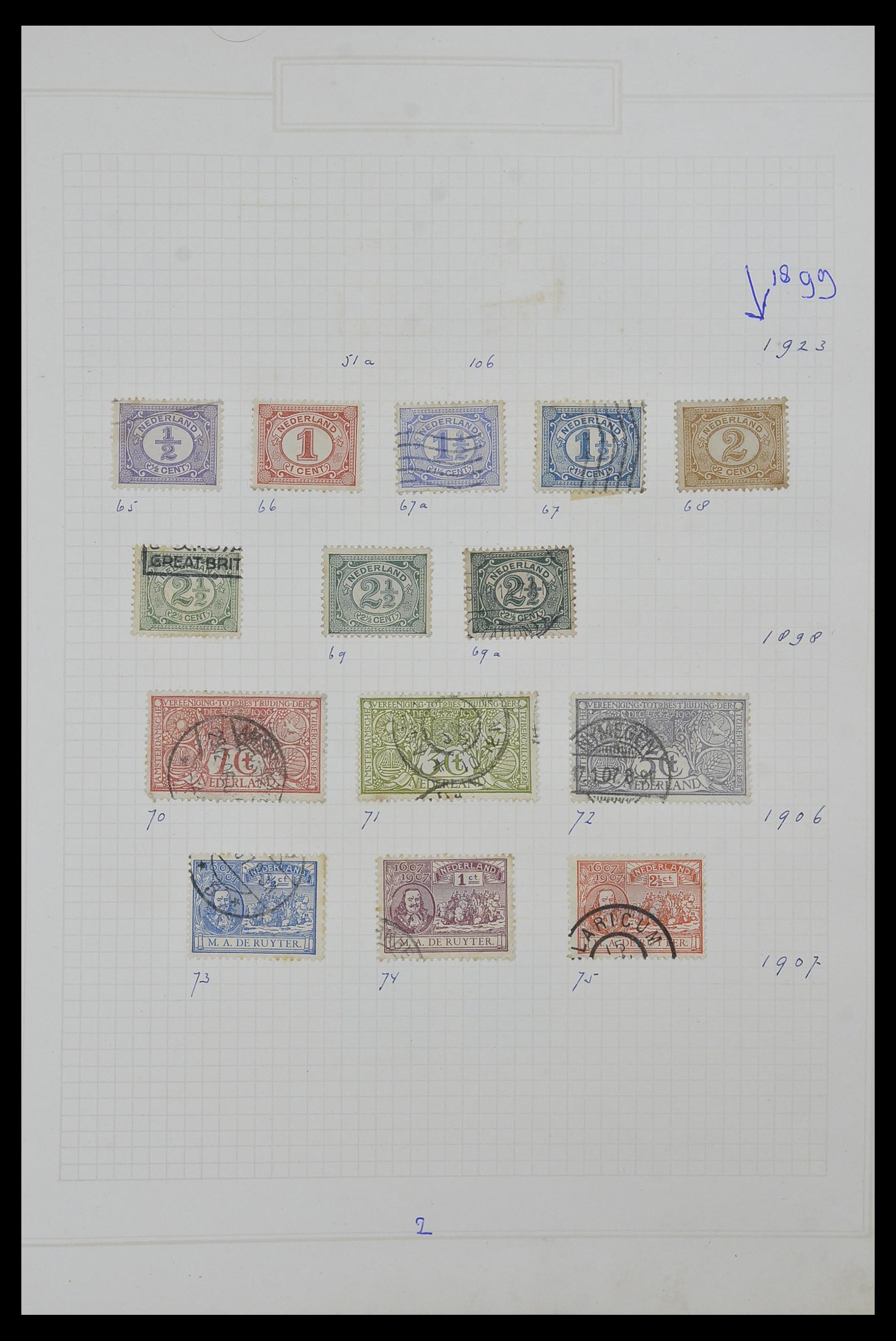 34327 005 - Postzegelverzameling 34327 Nederland en overzeese gebiedsdelen 1852-1
