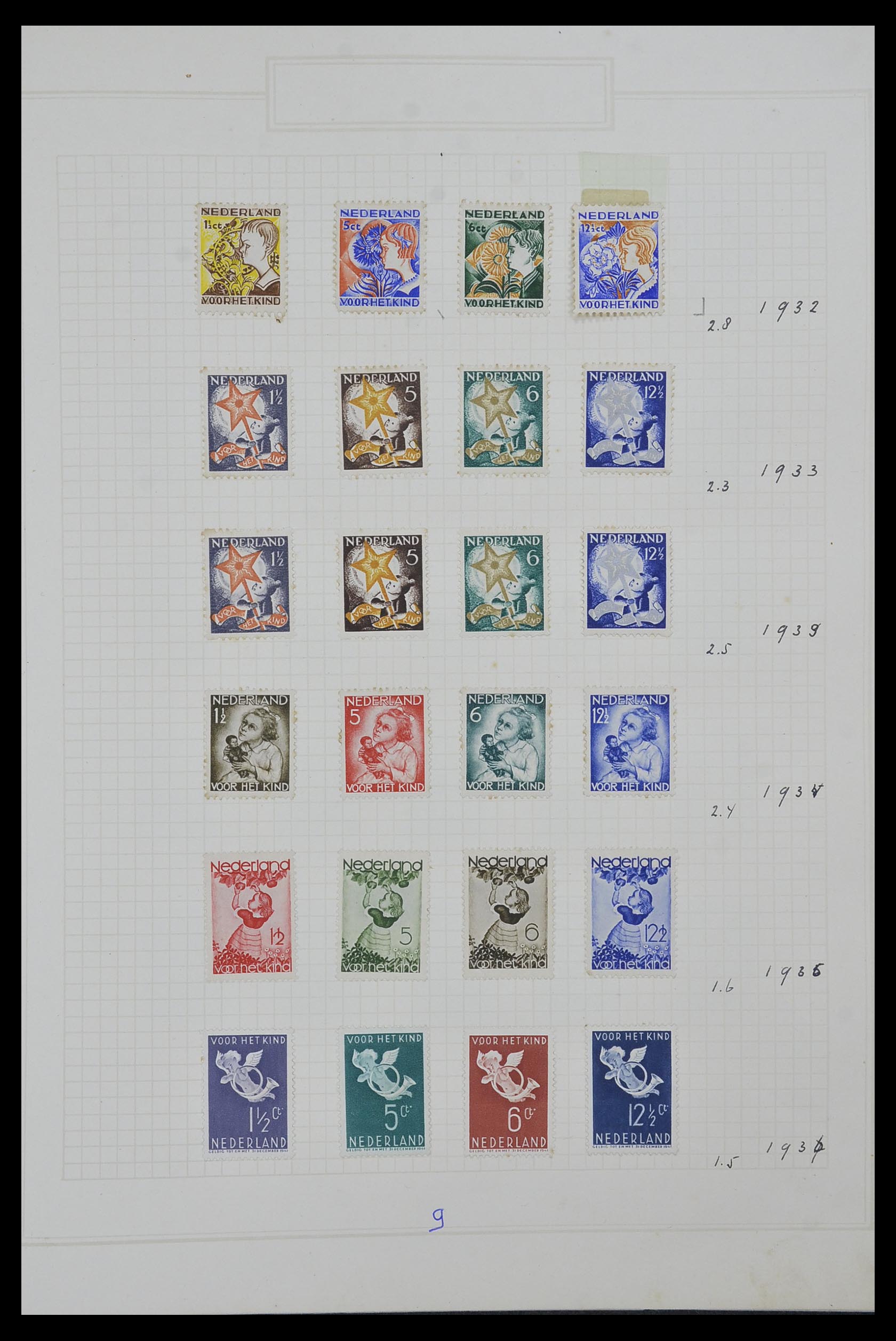 34327 012 - Postzegelverzameling 34327 Nederland en overzeese gebiedsdelen 1852-1