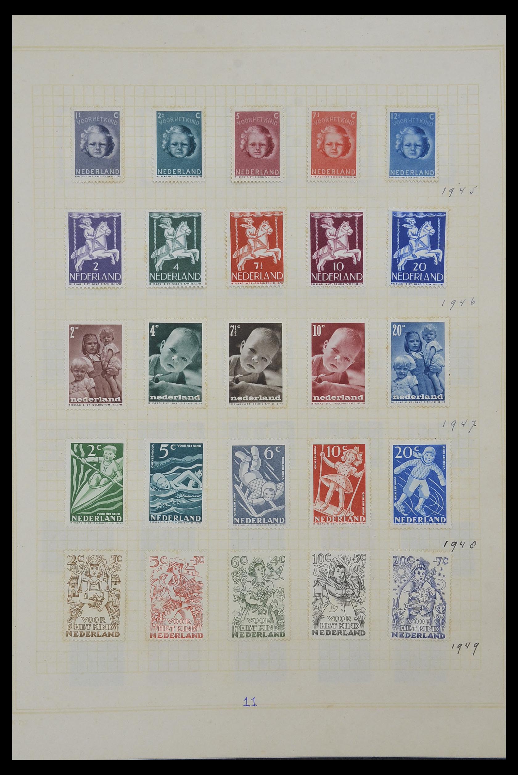 34327 014 - Postzegelverzameling 34327 Nederland en overzeese gebiedsdelen 1852-1