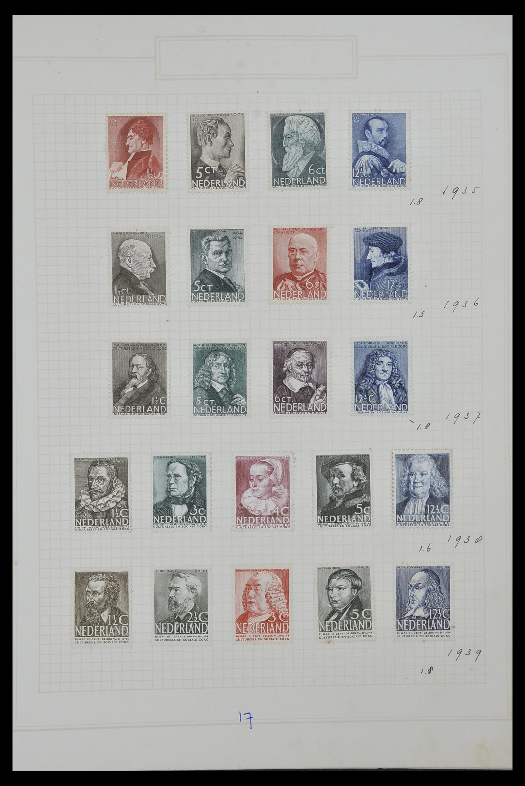 34327 020 - Postzegelverzameling 34327 Nederland en overzeese gebiedsdelen 1852-1