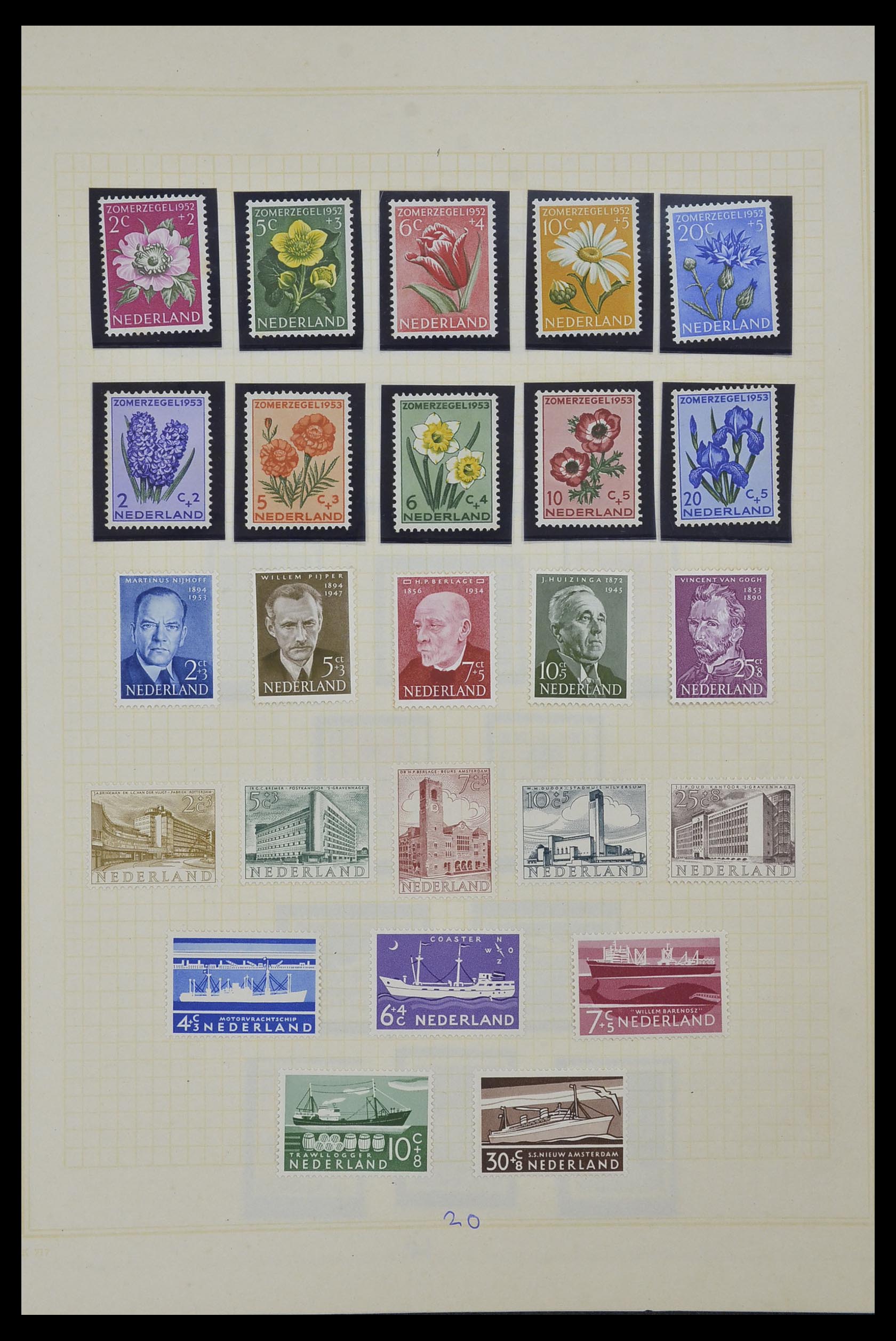 34327 023 - Stamp collection 34327 Netherlands and Dutch territories 1852-1967.