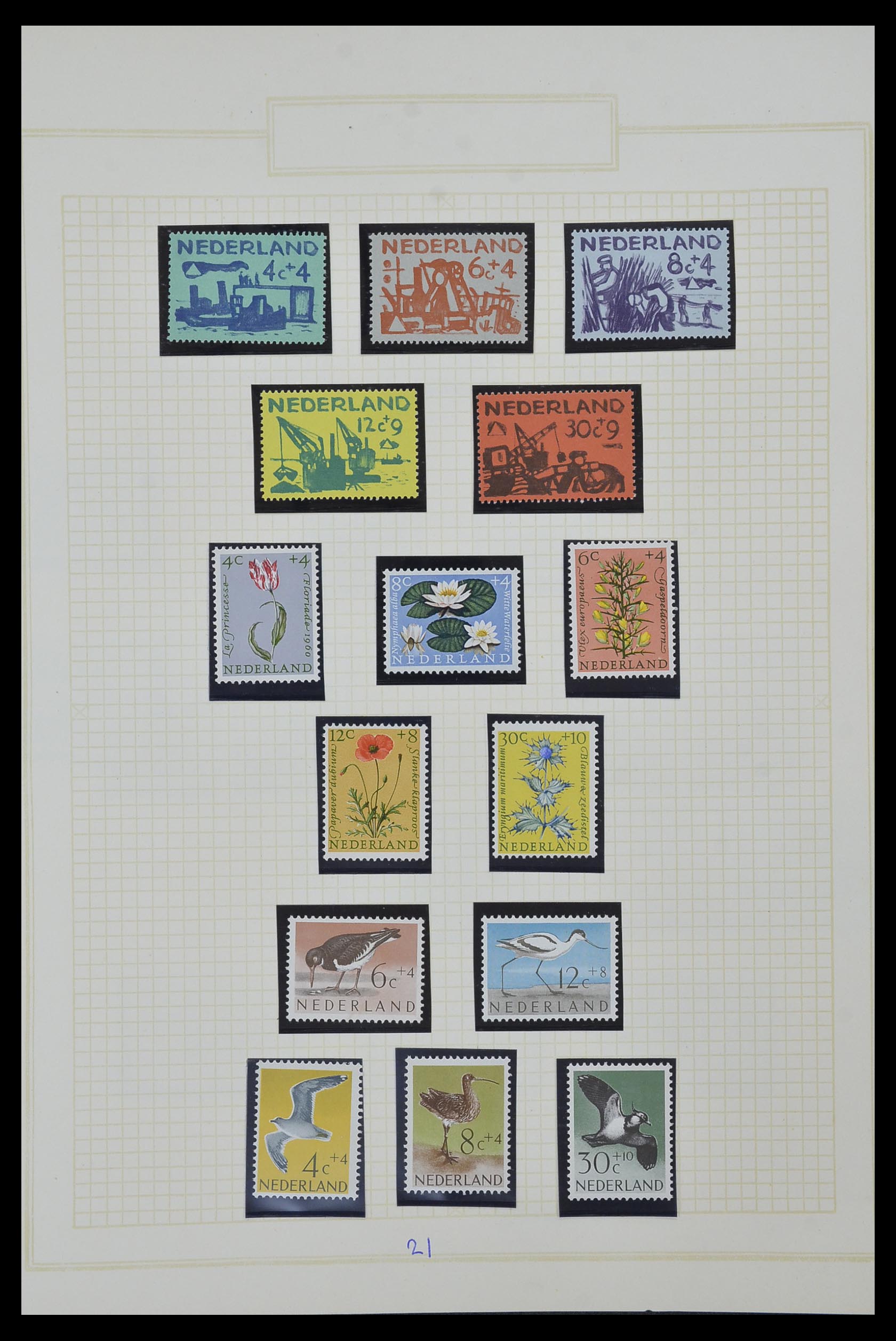 34327 024 - Stamp collection 34327 Netherlands and Dutch territories 1852-1967.