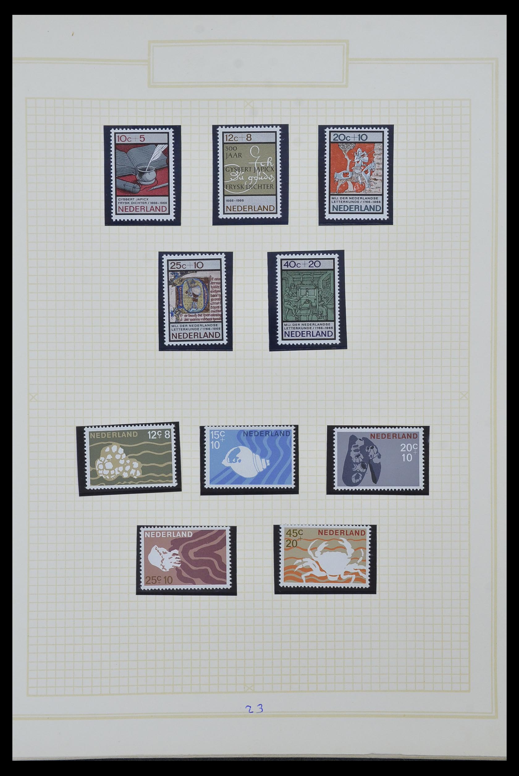 34327 026 - Stamp collection 34327 Netherlands and Dutch territories 1852-1967.