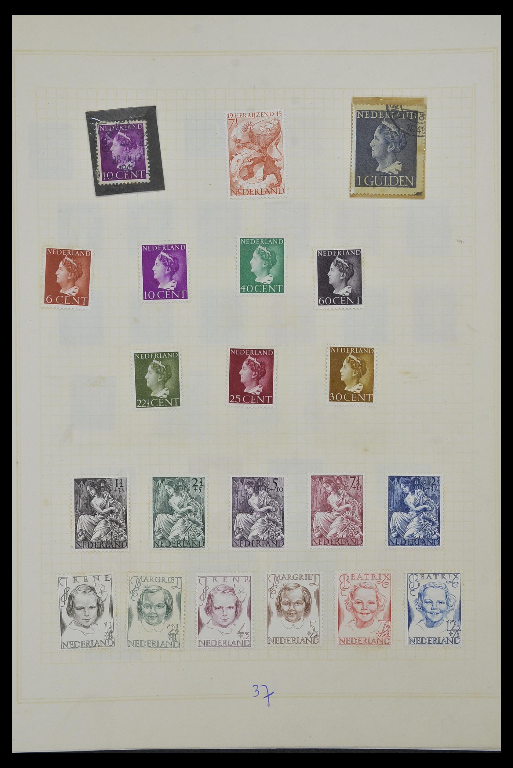 34327 040 - Stamp collection 34327 Netherlands and Dutch territories 1852-1967.