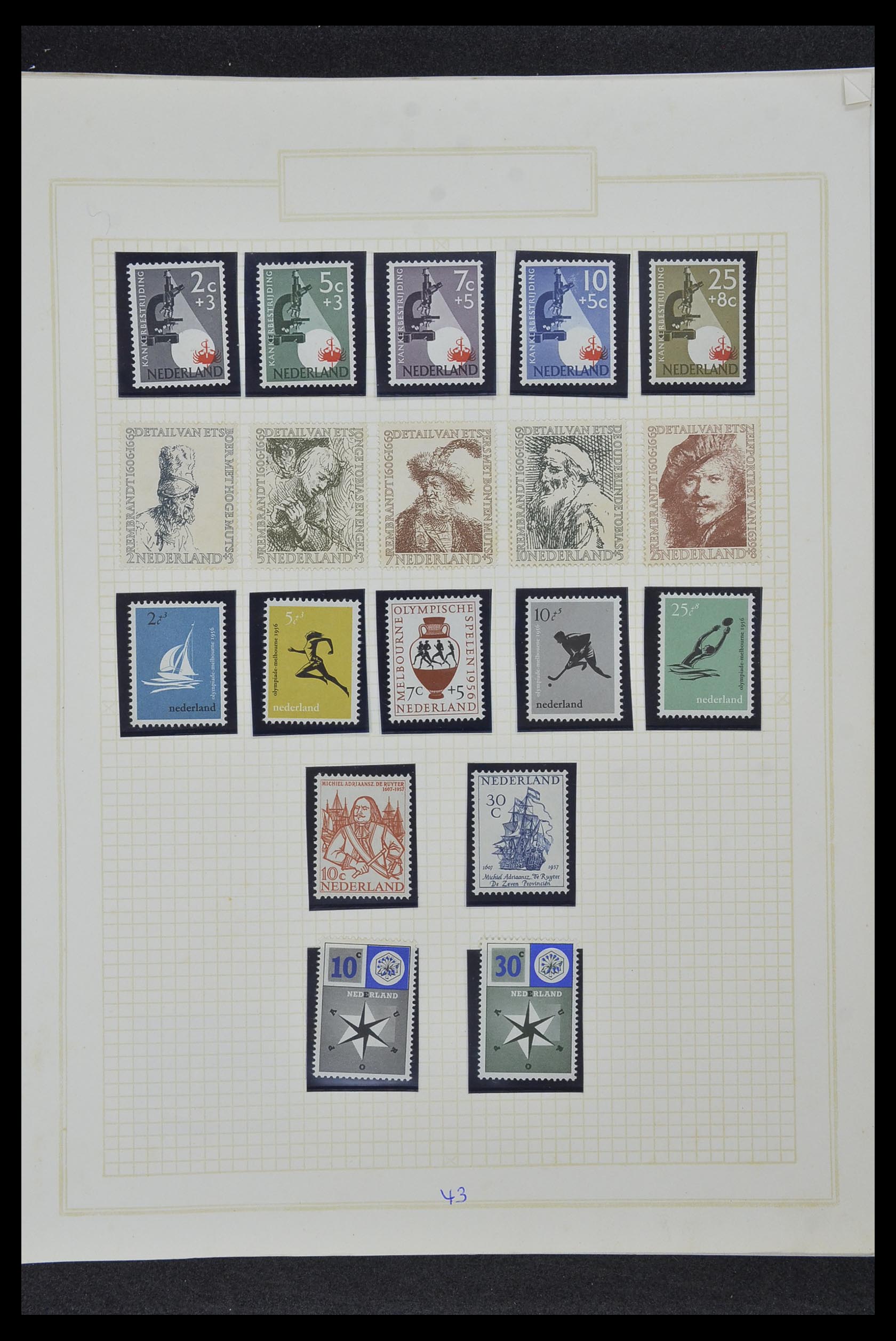 34327 046 - Stamp collection 34327 Netherlands and Dutch territories 1852-1967.