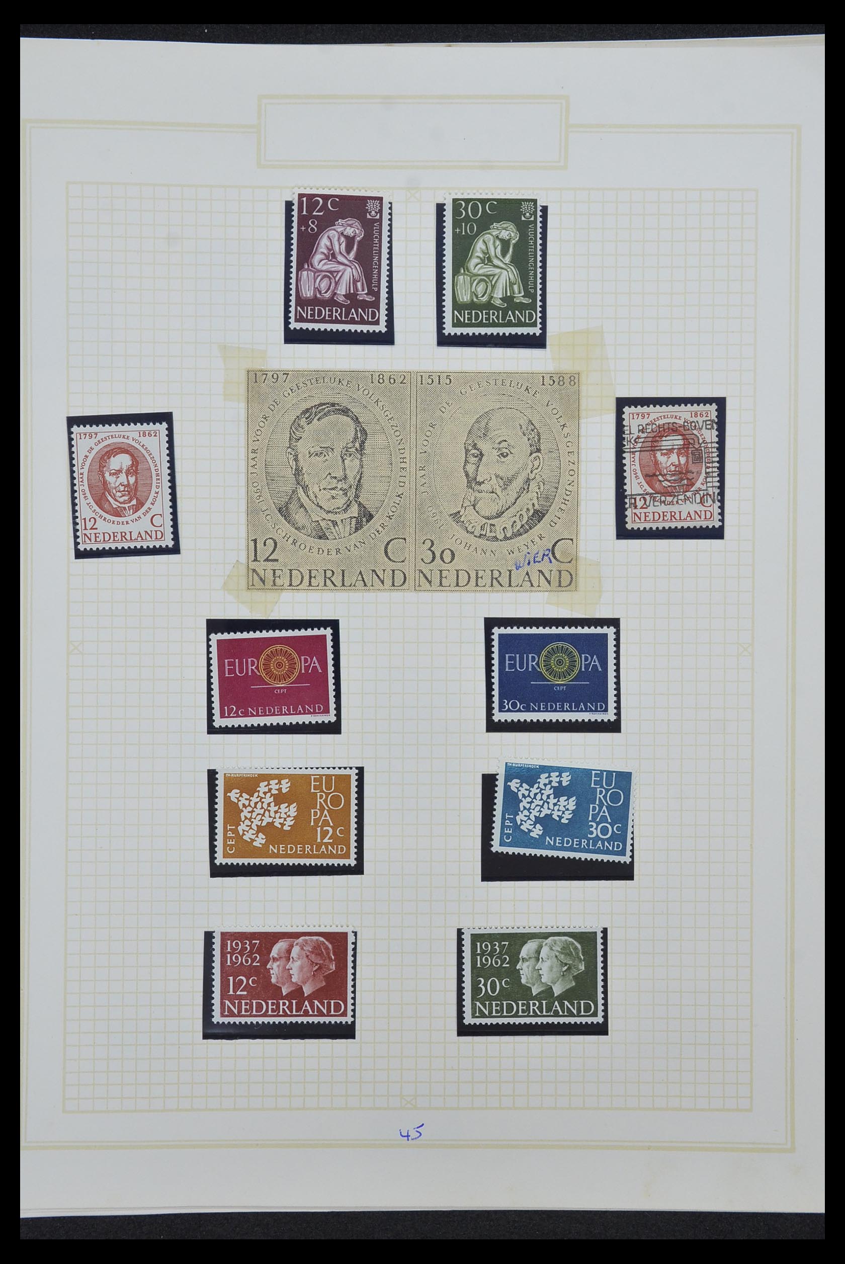 34327 048 - Stamp collection 34327 Netherlands and Dutch territories 1852-1967.