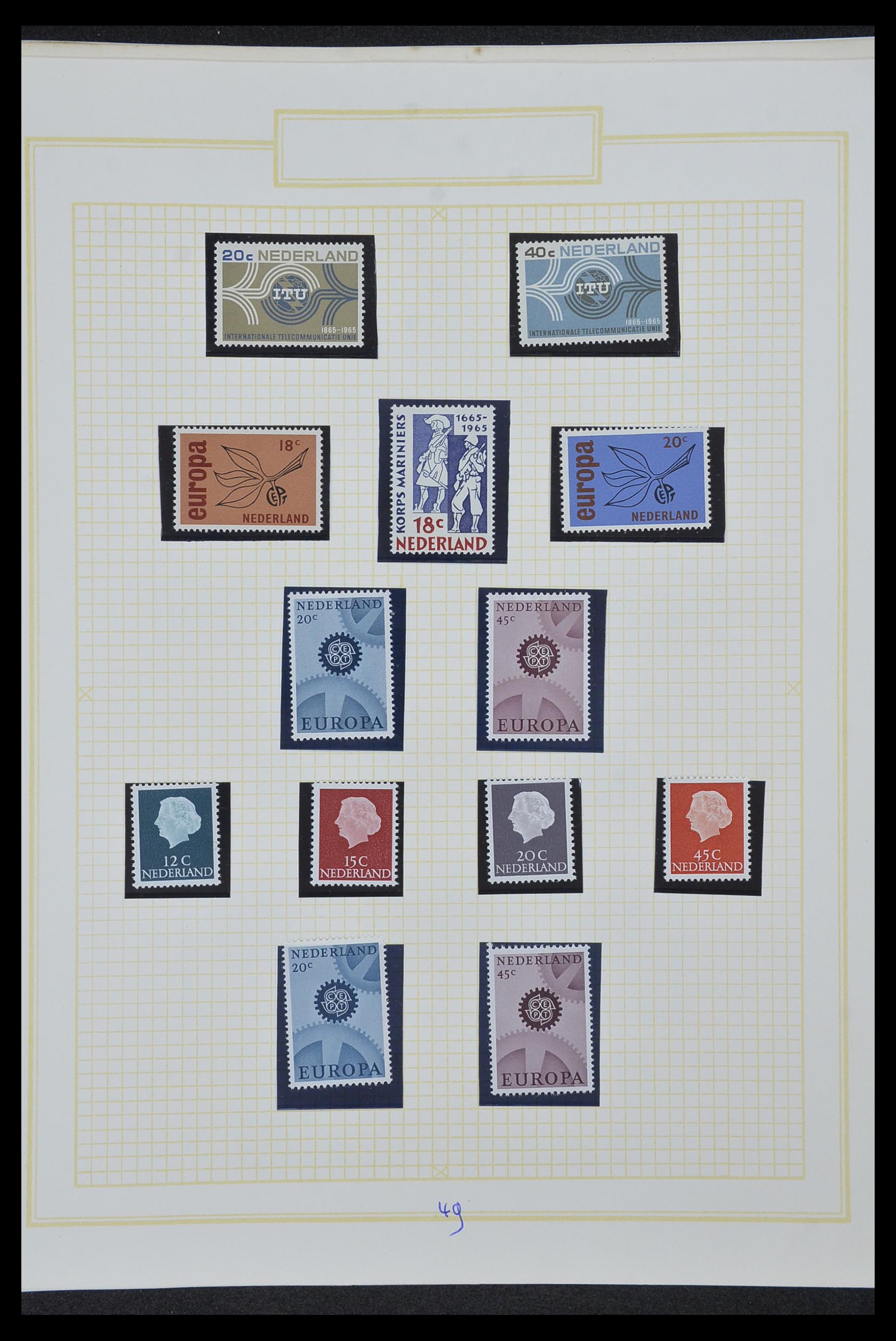 34327 052 - Stamp collection 34327 Netherlands and Dutch territories 1852-1967.