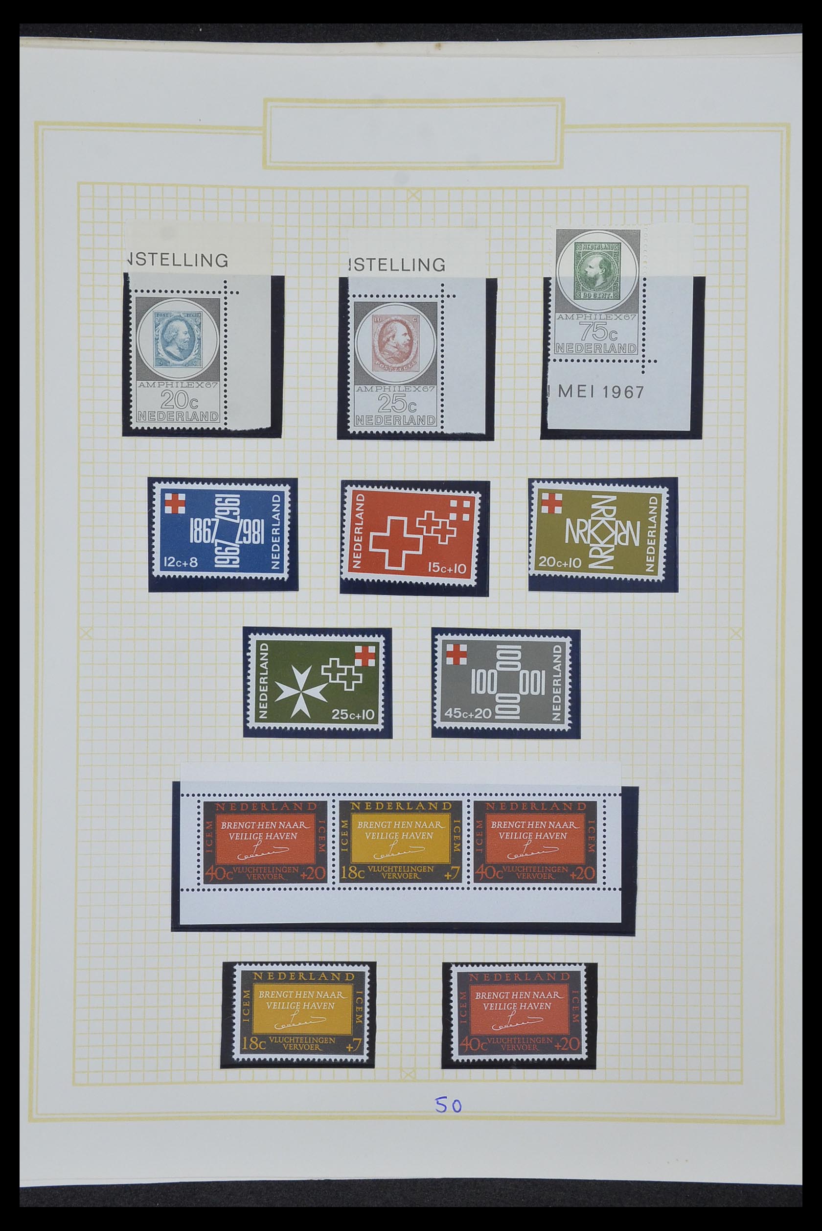 34327 053 - Stamp collection 34327 Netherlands and Dutch territories 1852-1967.