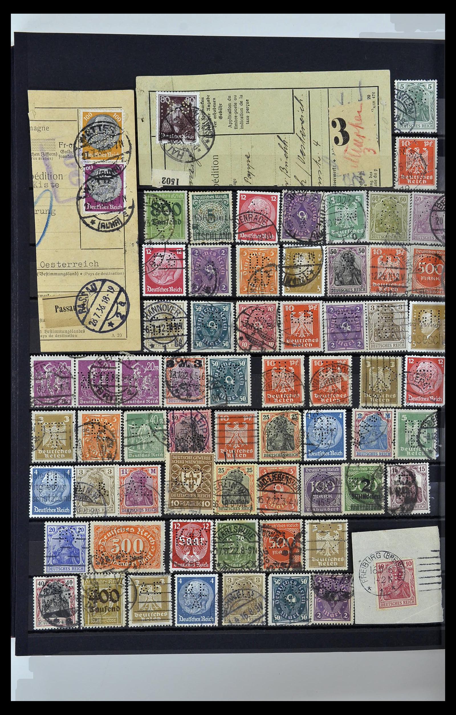 34329 020 - Stamp collection 34329 Germany perfins 1900-1935.