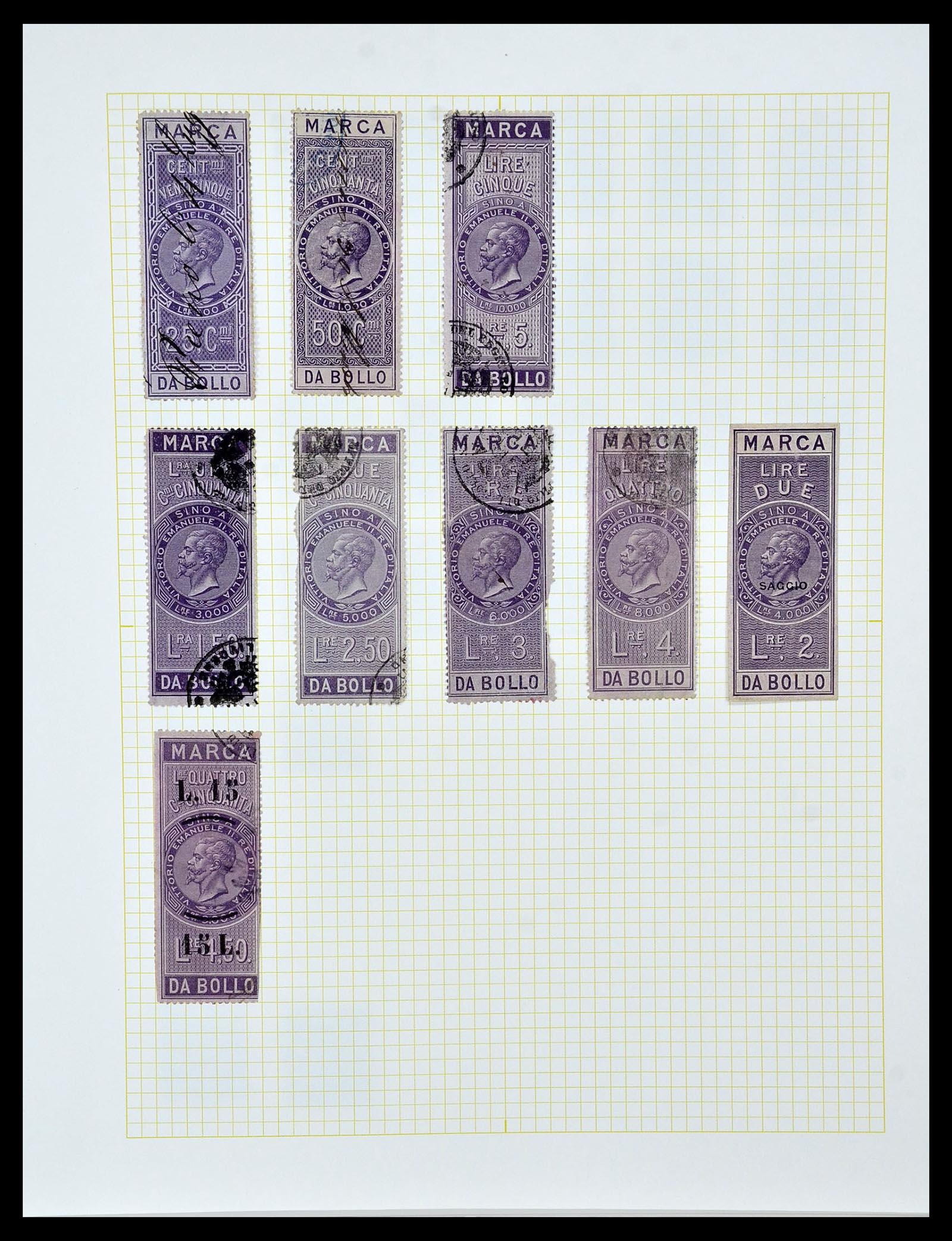 34330 019 - Stamp collection 34330 World fiscal and cinderella's.