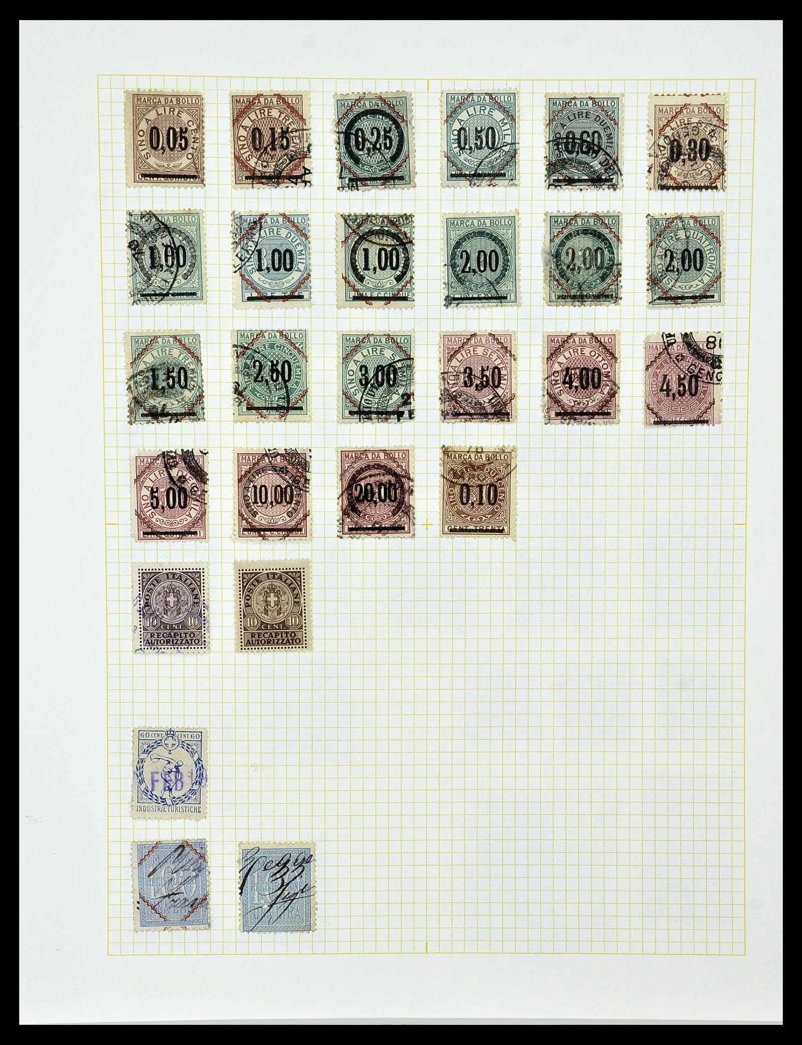 34330 020 - Stamp collection 34330 World fiscal and cinderella's.