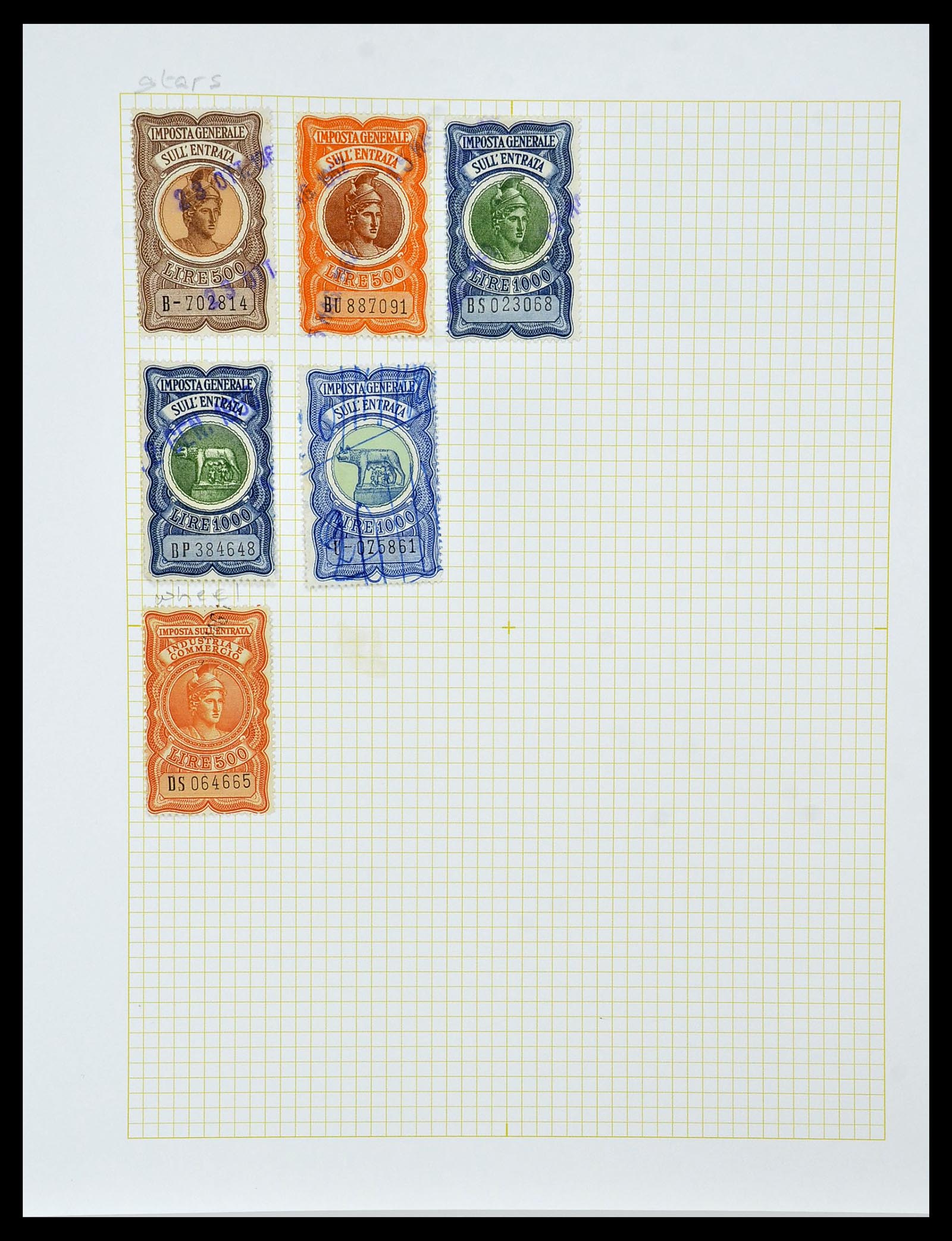 34330 023 - Stamp collection 34330 World fiscal and cinderella's.