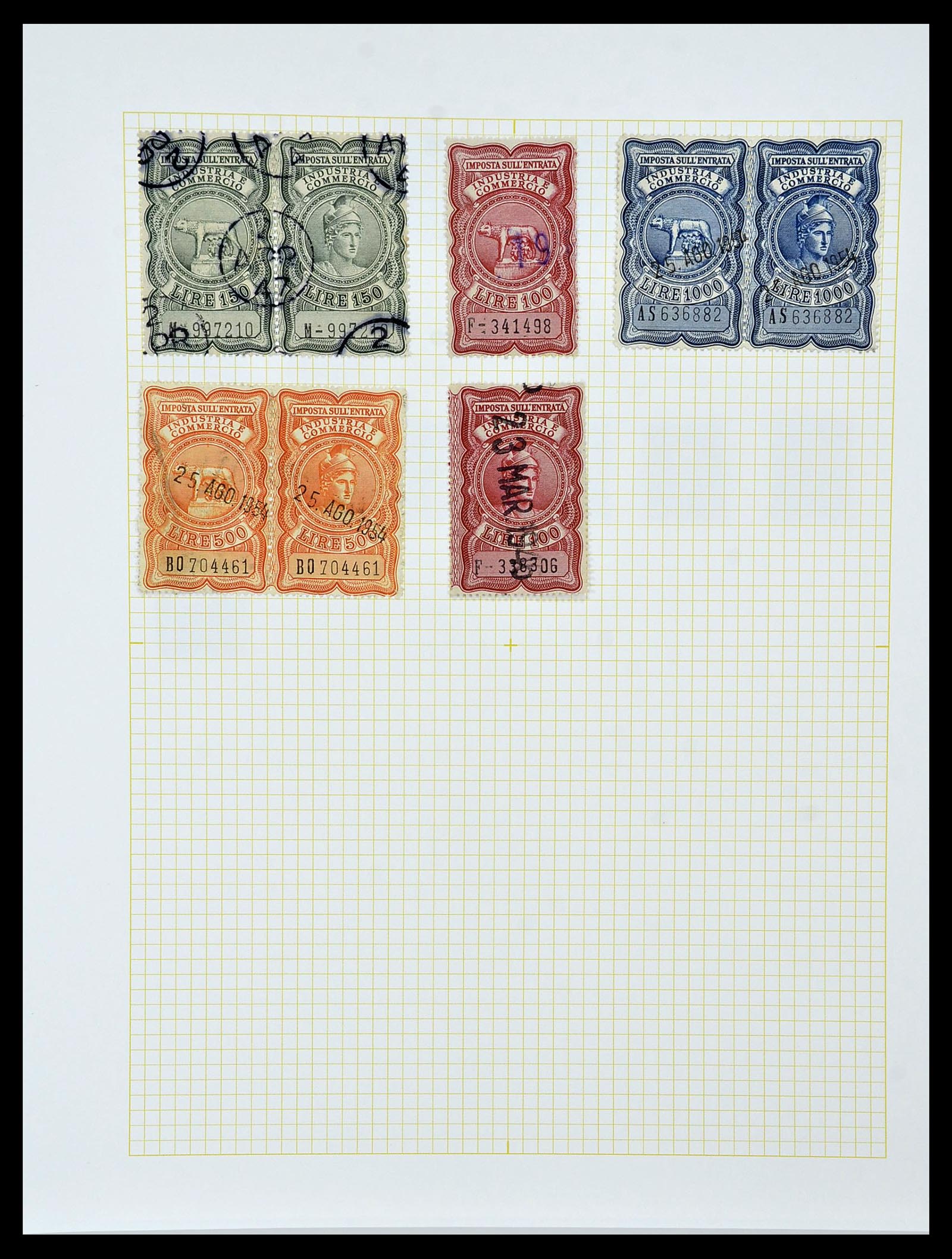 34330 025 - Stamp collection 34330 World fiscal and cinderella's.