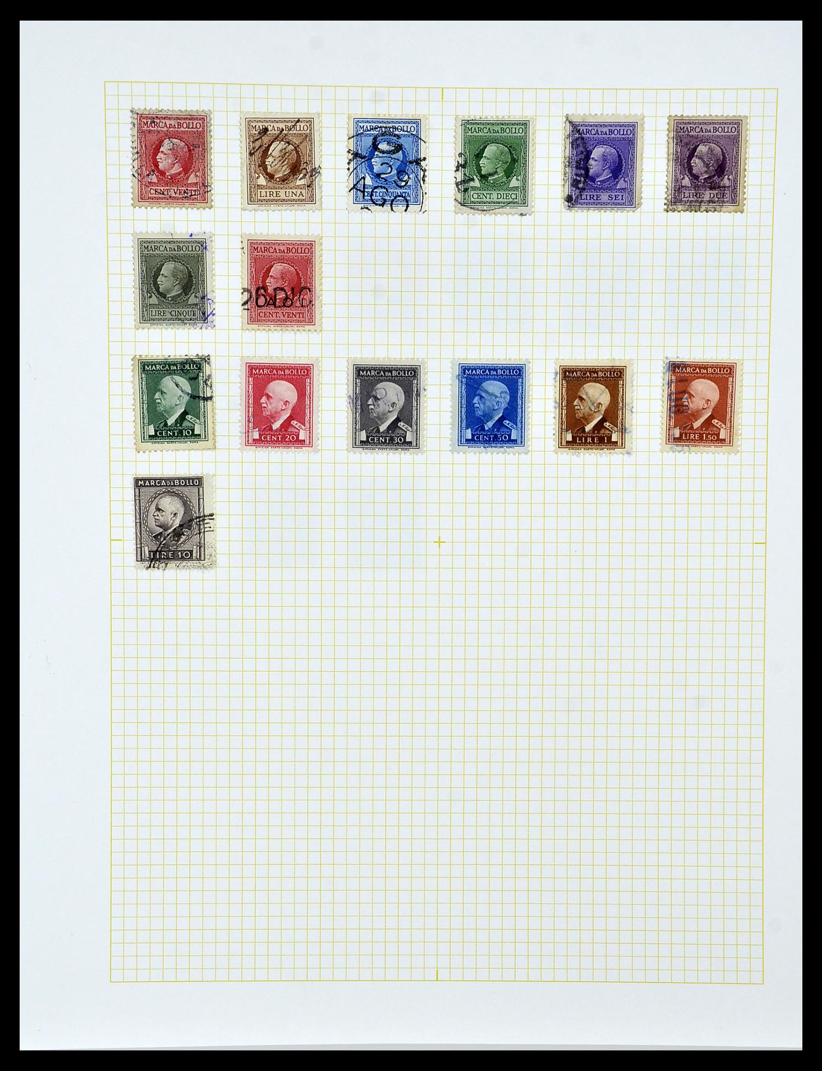 34330 026 - Postzegelverzameling 34330 Wereld fiscaal en cinderella's.
