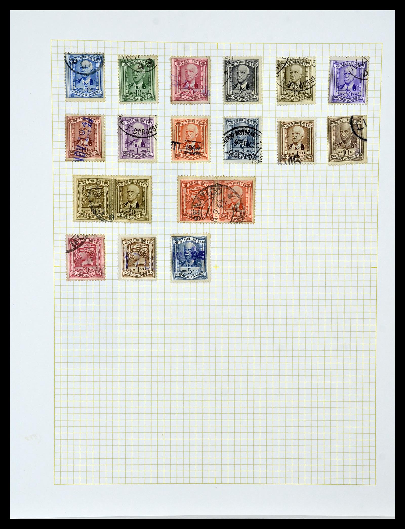 34330 027 - Stamp collection 34330 World fiscal and cinderella's.