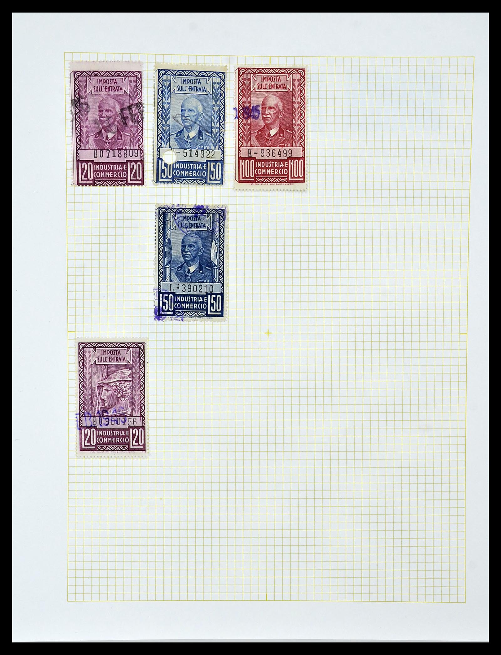 34330 028 - Stamp collection 34330 World fiscal and cinderella's.