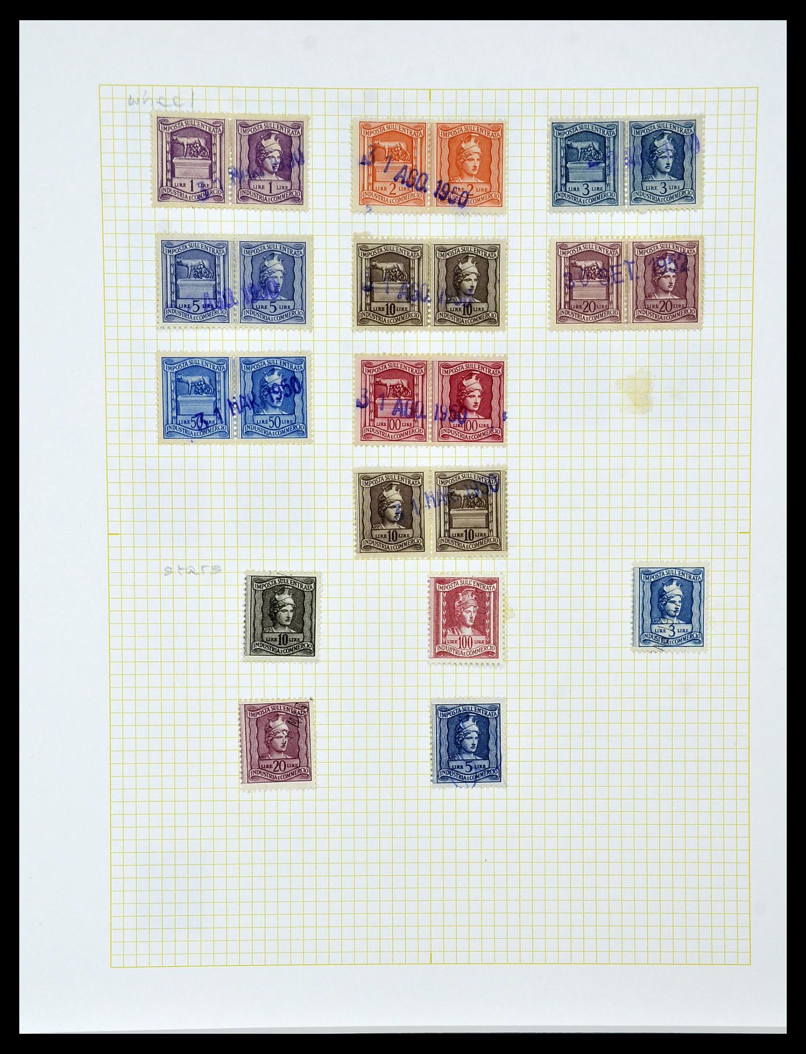 34330 030 - Stamp collection 34330 World fiscal and cinderella's.