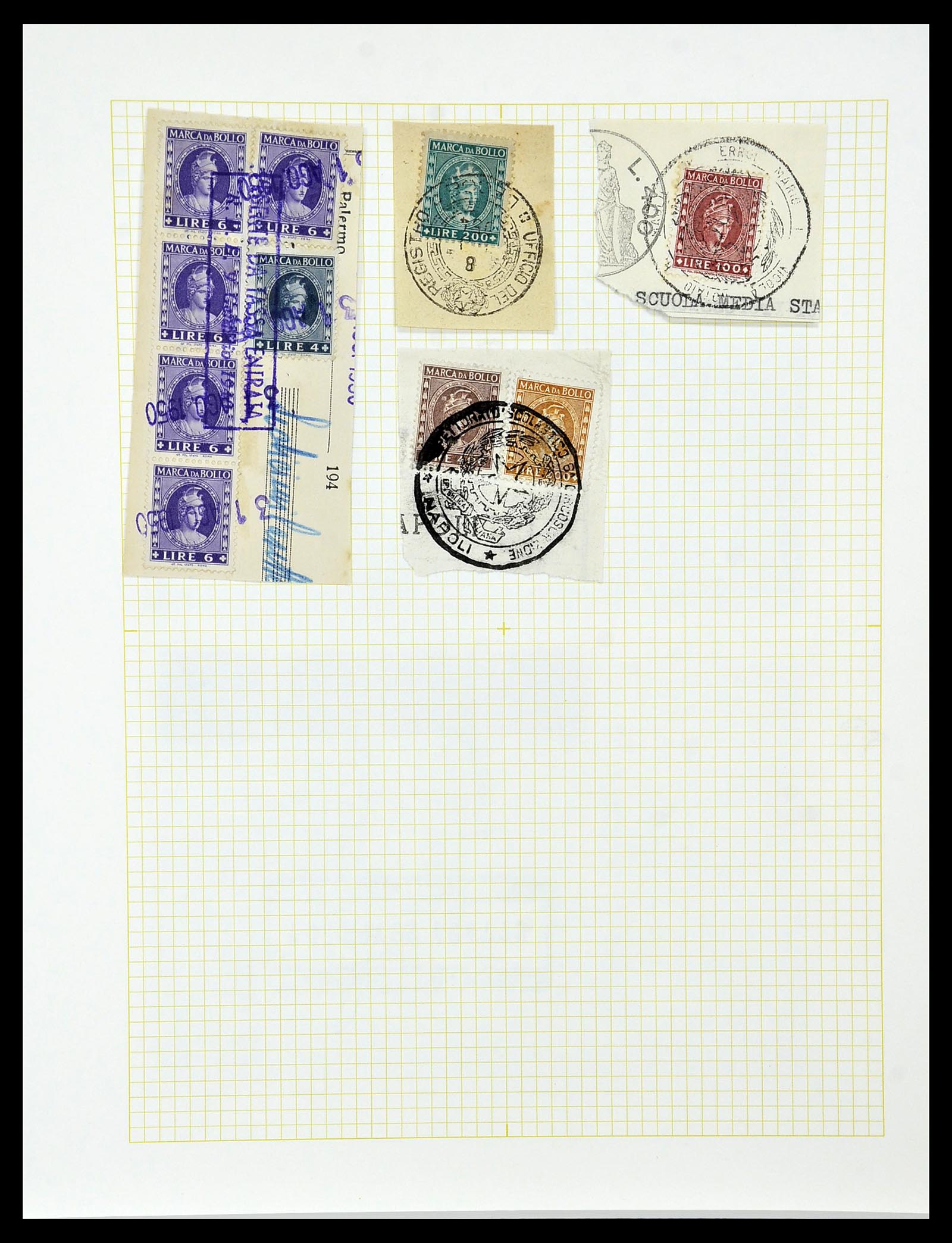34330 033 - Stamp collection 34330 World fiscal and cinderella's.