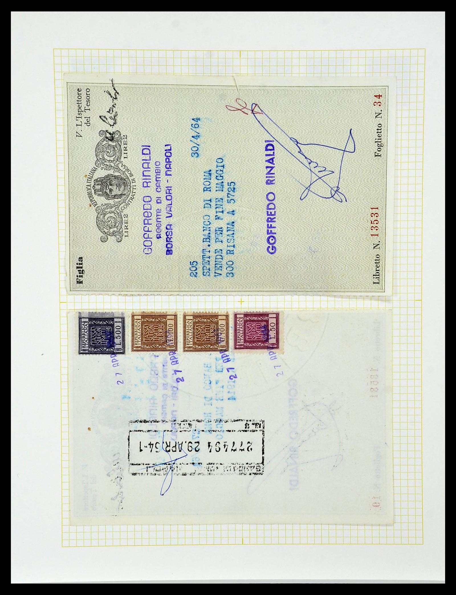 34330 034 - Postzegelverzameling 34330 Wereld fiscaal en cinderella's.