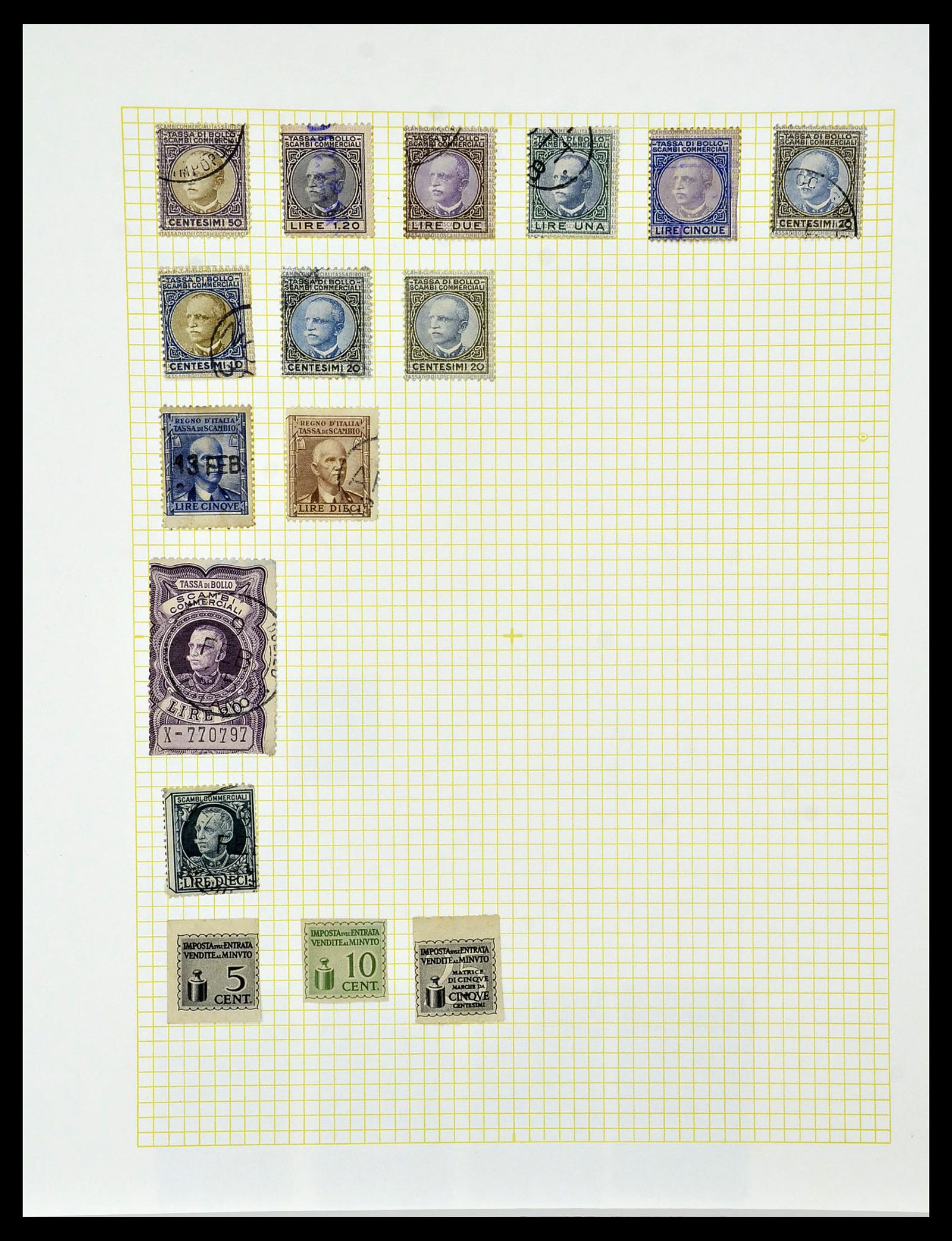 34330 037 - Stamp collection 34330 World fiscal and cinderella's.