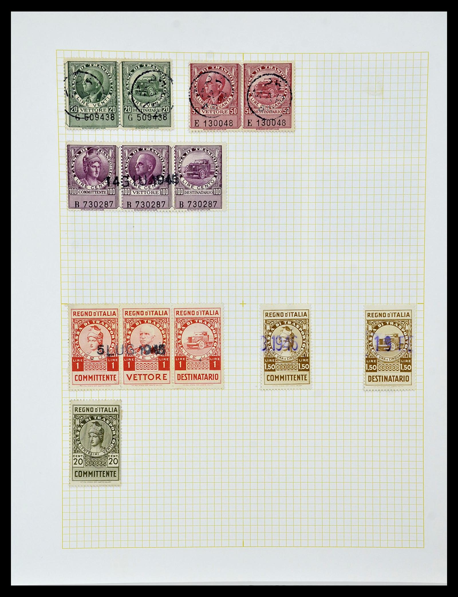 34330 039 - Stamp collection 34330 World fiscal and cinderella's.