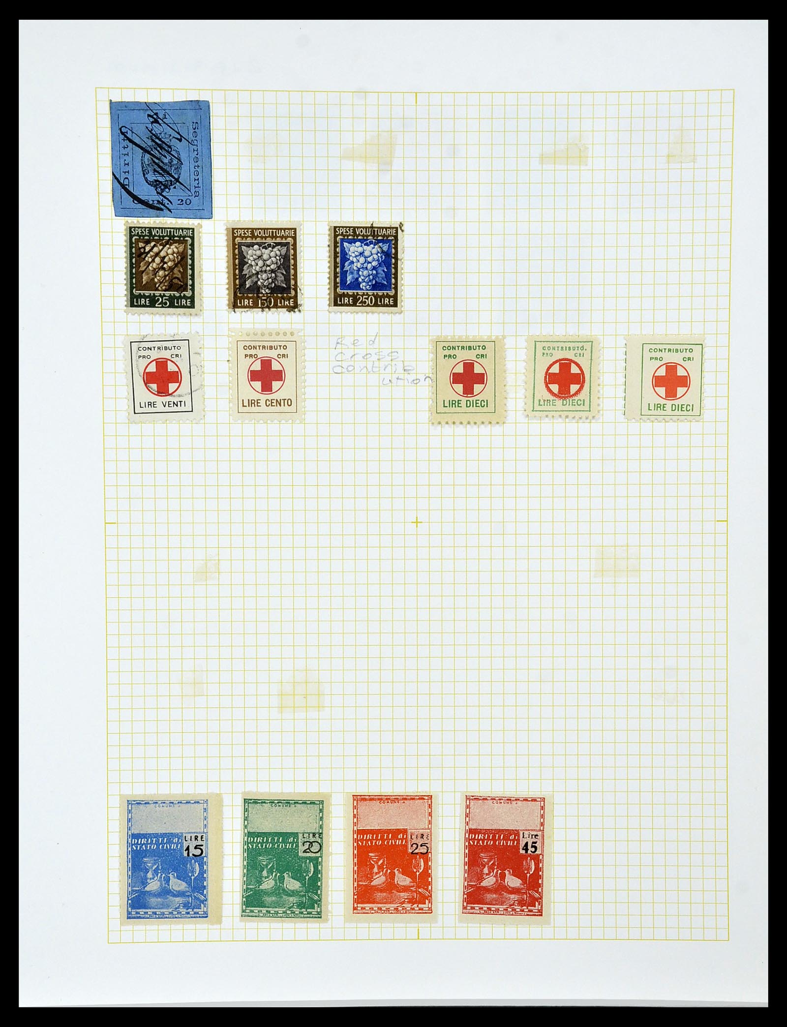 34330 042 - Postzegelverzameling 34330 Wereld fiscaal en cinderella's.