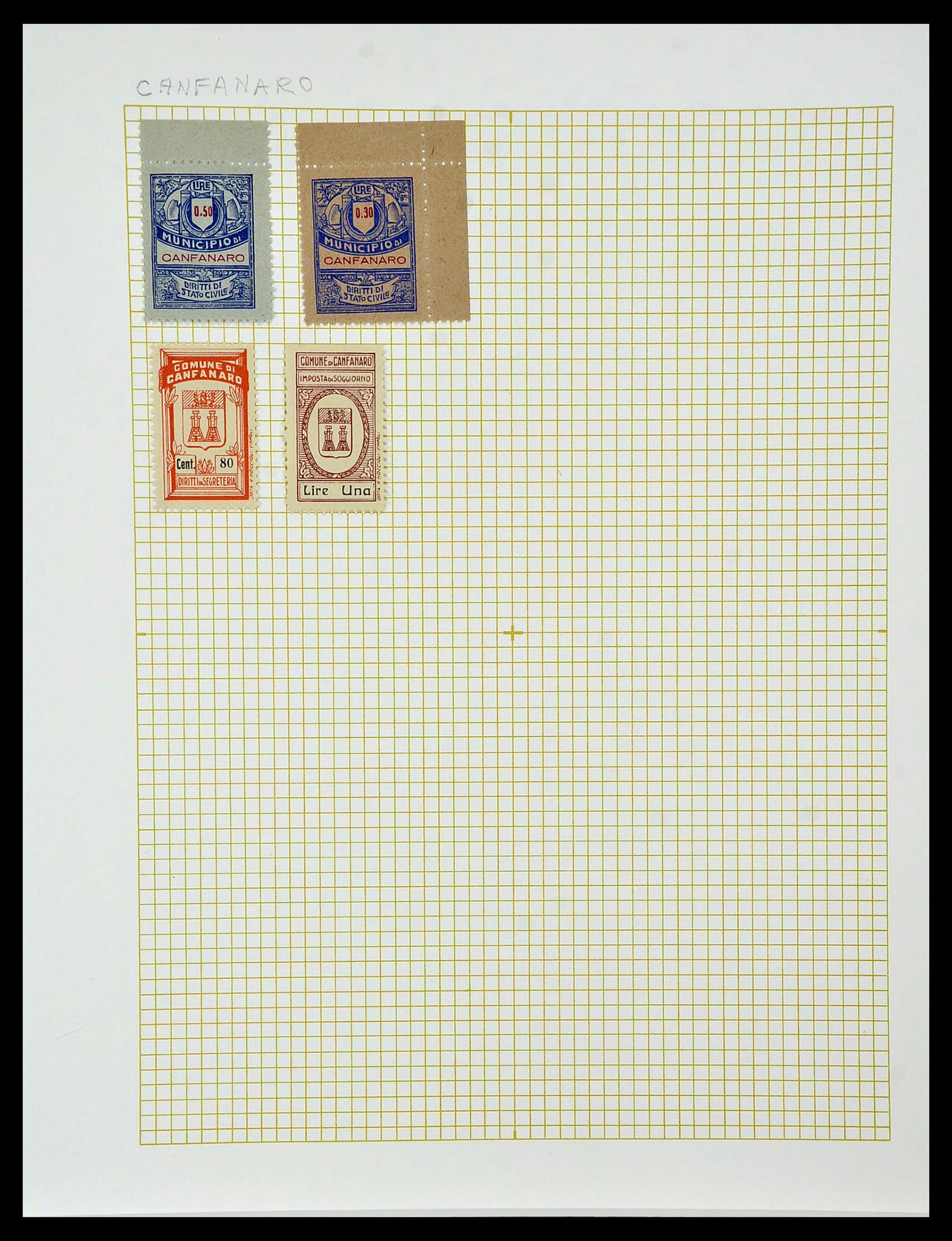 34330 047 - Stamp collection 34330 World fiscal and cinderella's.
