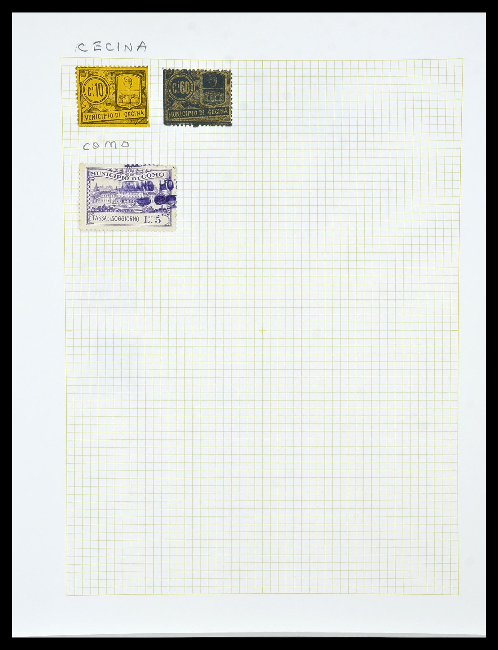 34330 051 - Stamp collection 34330 World fiscal and cinderella's.