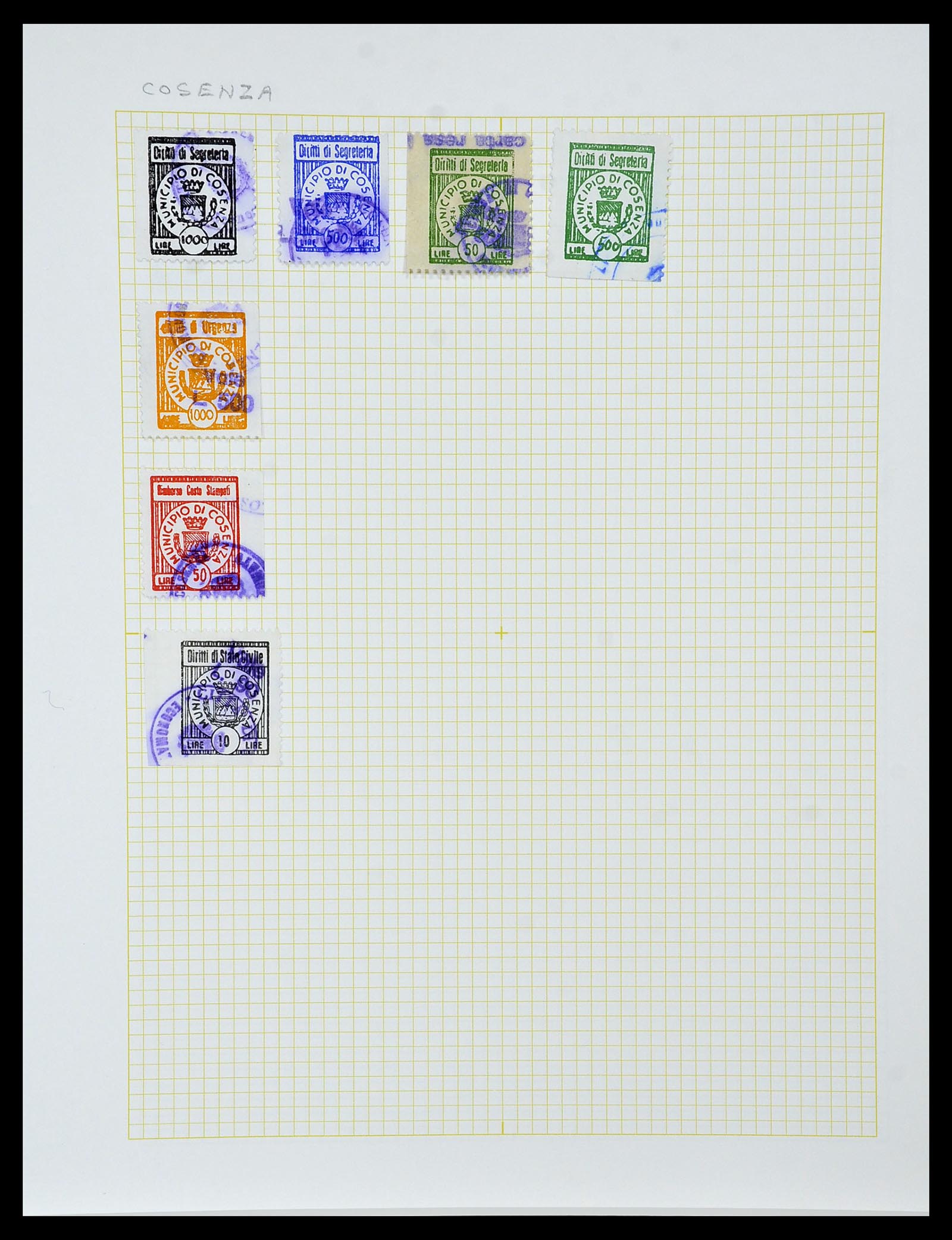 34330 053 - Stamp collection 34330 World fiscal and cinderella's.