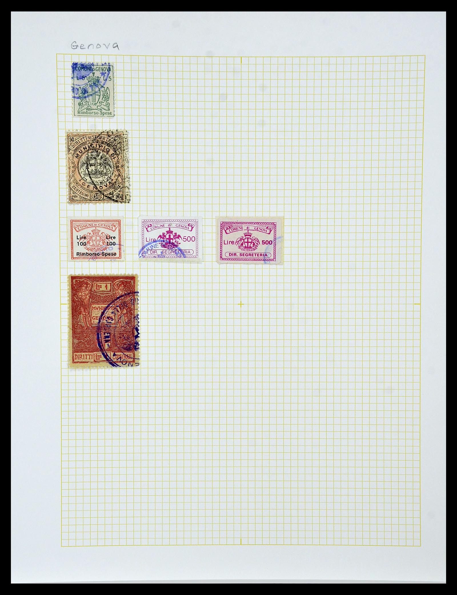 34330 057 - Stamp collection 34330 World fiscal and cinderella's.