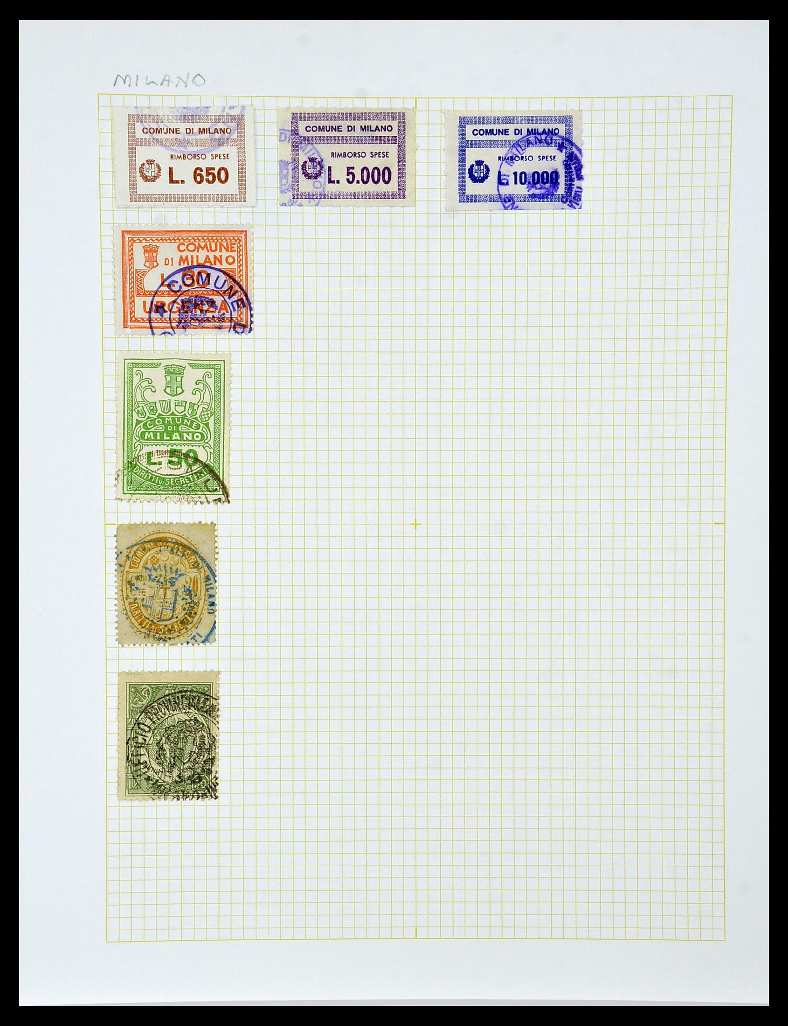 34330 060 - Stamp collection 34330 World fiscal and cinderella's.