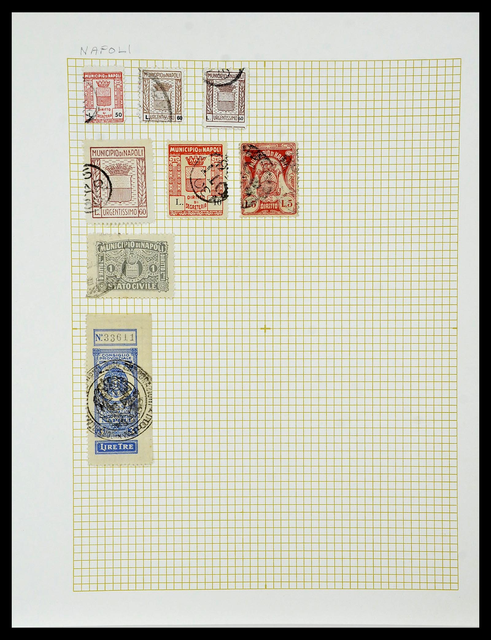 34330 062 - Stamp collection 34330 World fiscal and cinderella's.