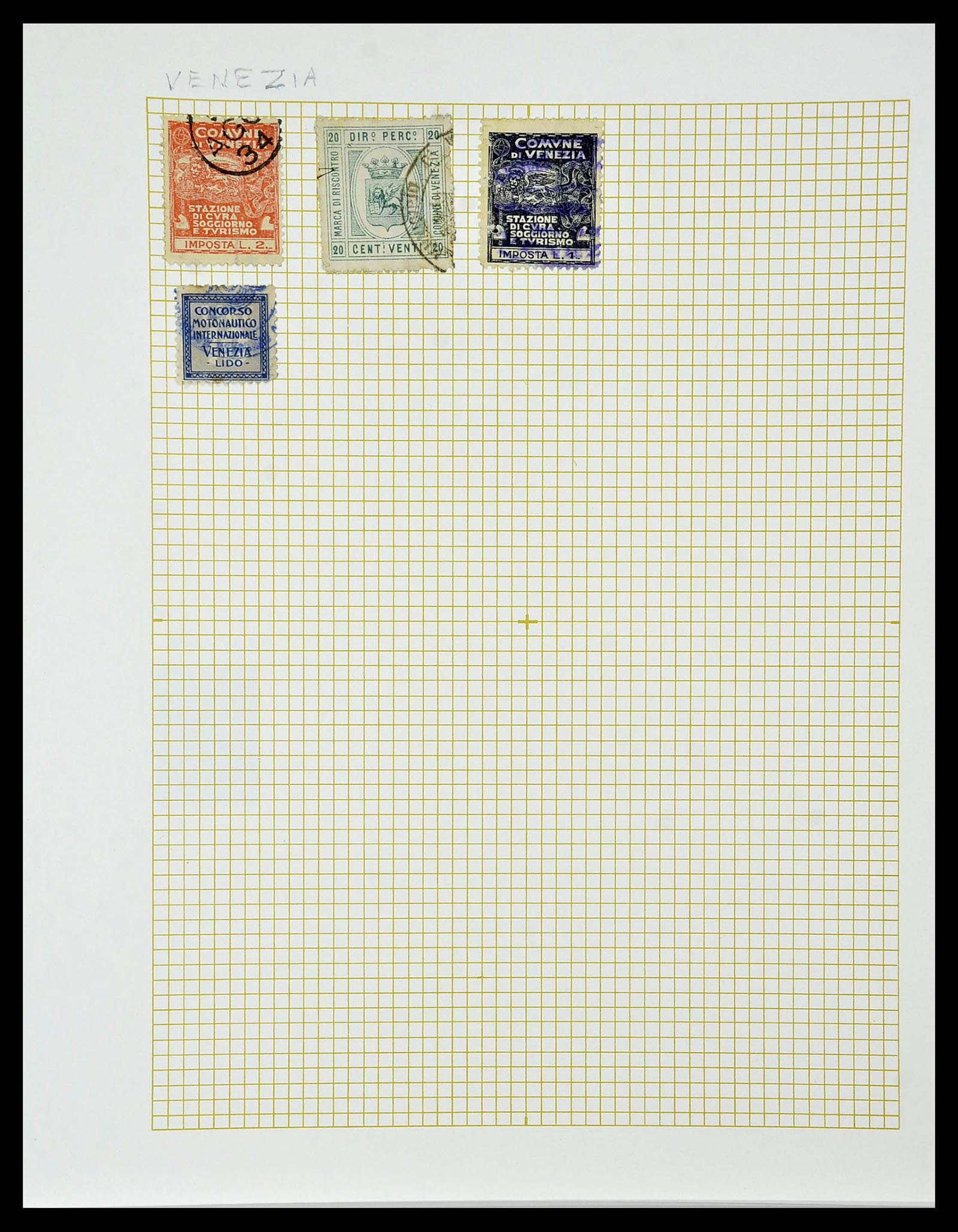 34330 081 - Stamp collection 34330 World fiscal and cinderella's.
